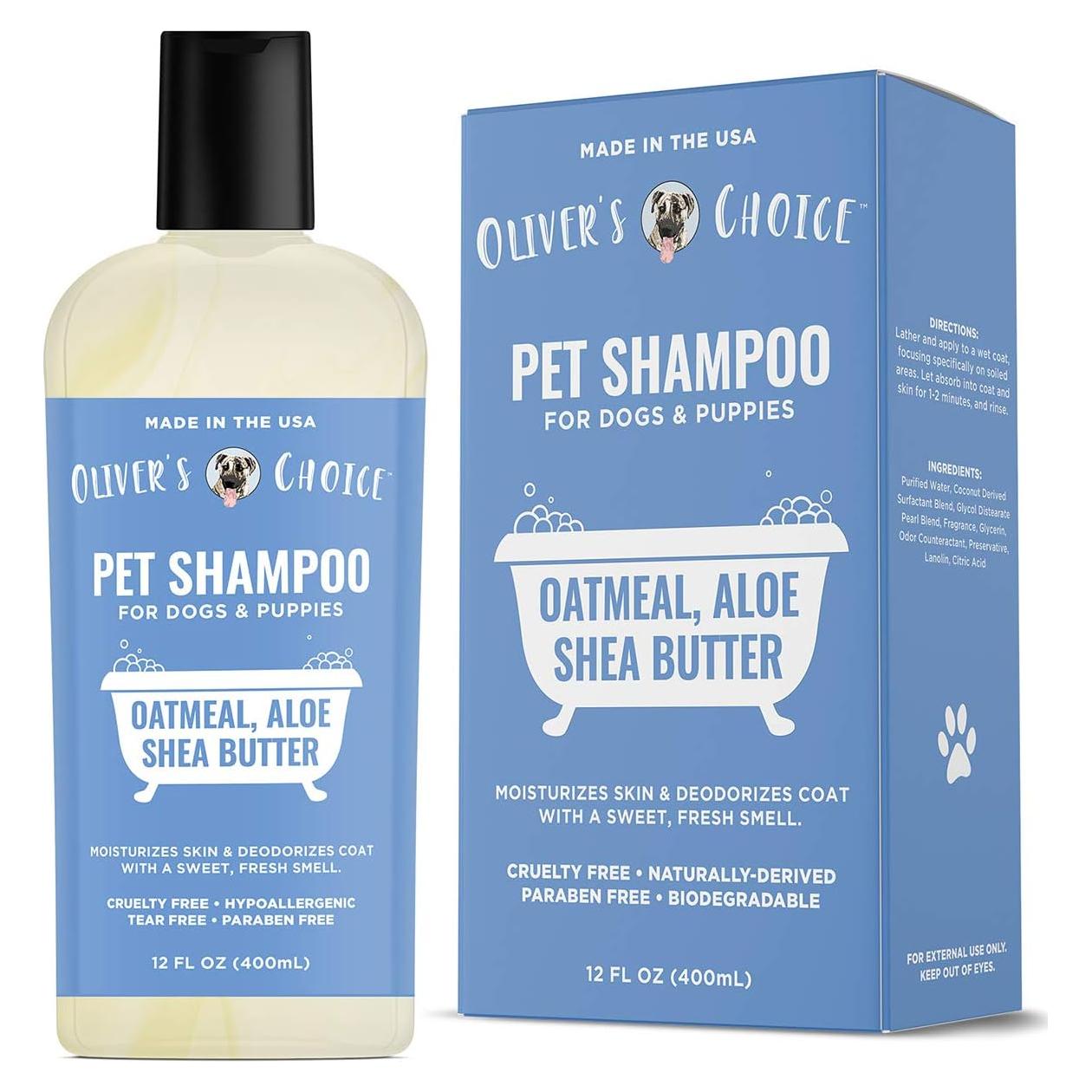 Champú para Perros Oliver's Choice 354.88 ml - Avena y Aloe
