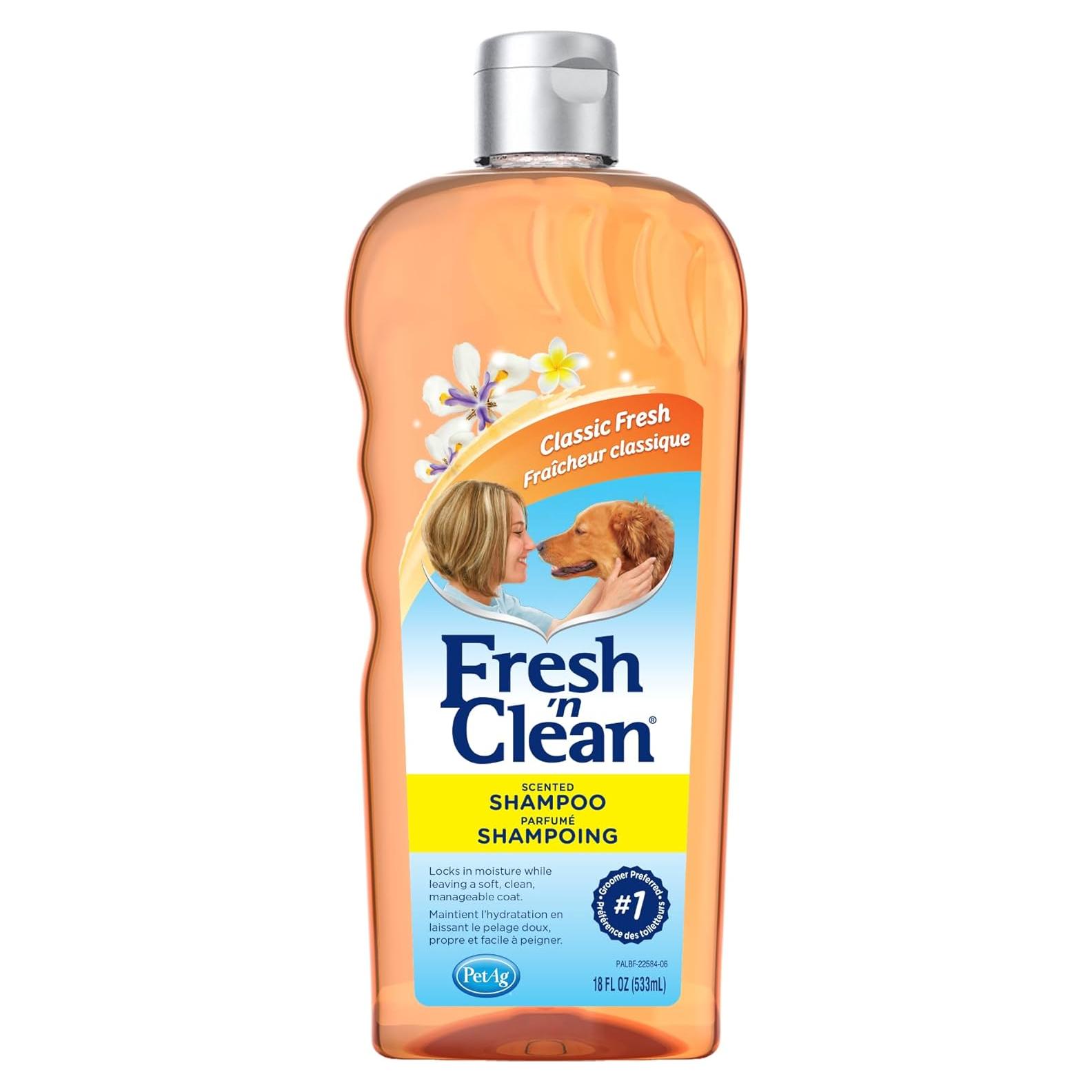 Champú Aromatizado PetAg Fresh 'n Clean 510 ml - Hidrata con Vitamina E y Aloe Vera