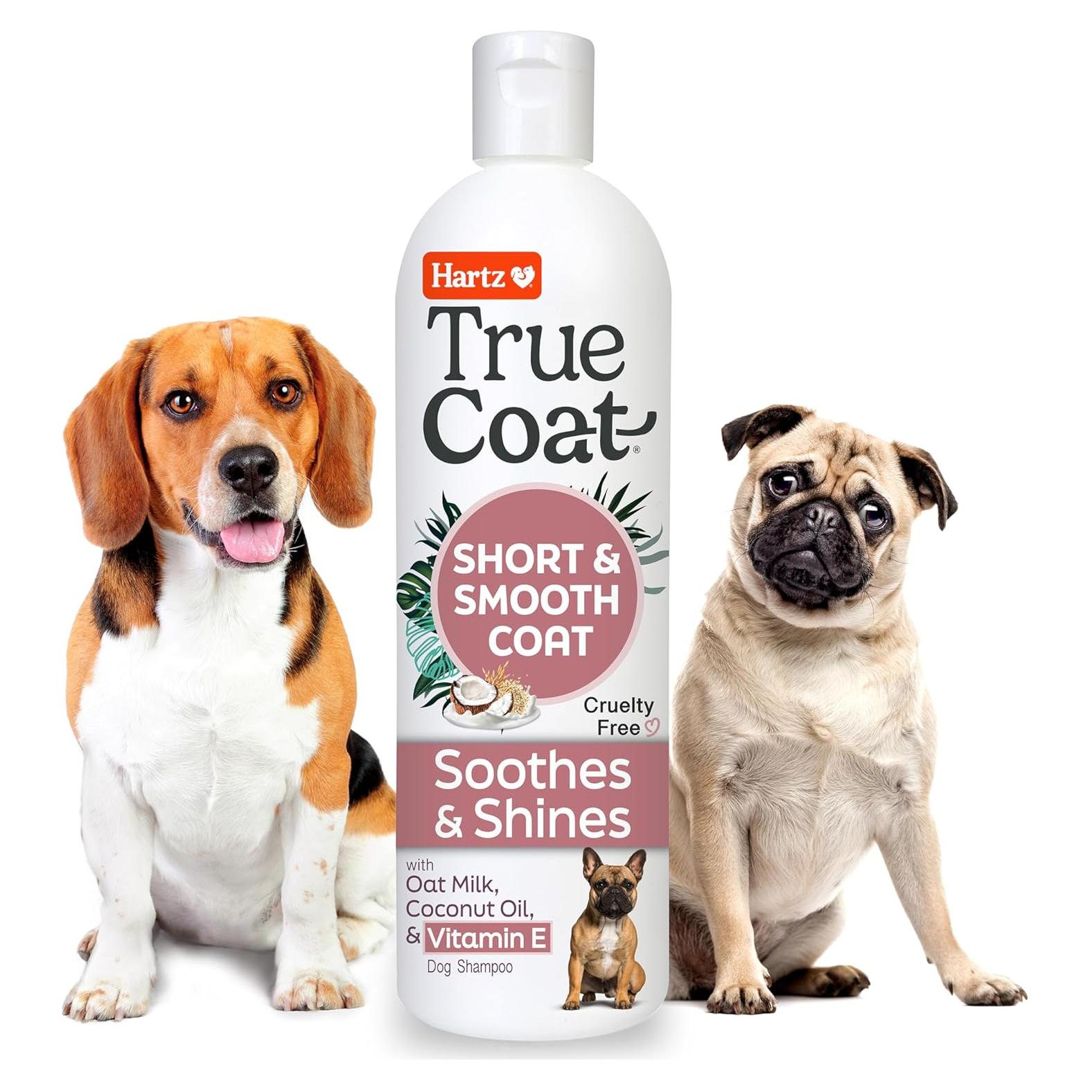 Champú para perros Hartz True Coat pelajes cortos 450ml