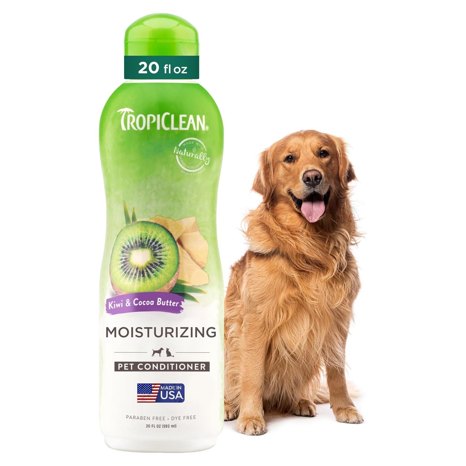 Acondicionador TropiClean para Perros 591ml Kiwi y Manteca de Cacao