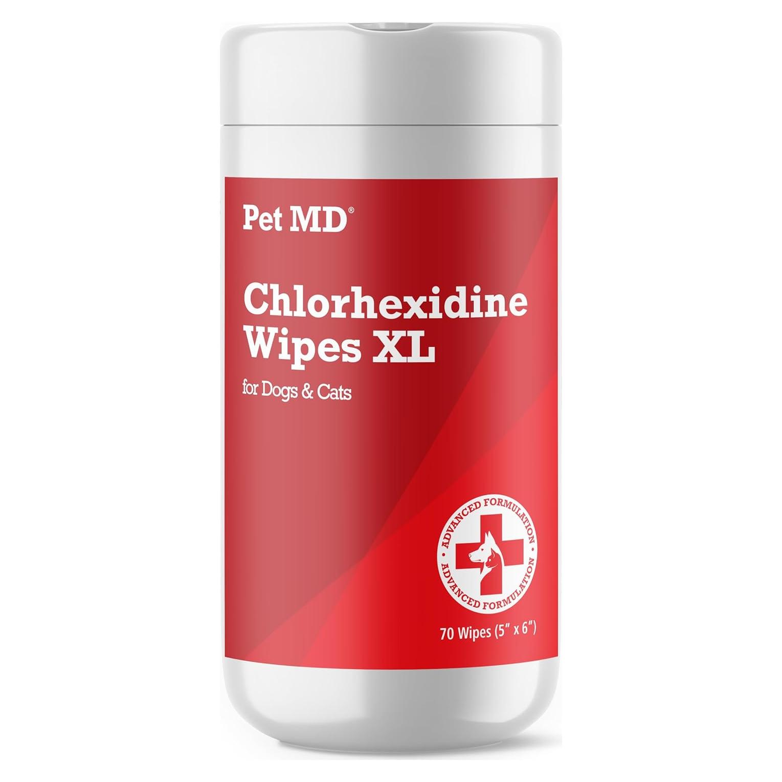 Toallitas Tóxicas XL Pet MD con Aloe para Perros y Gatos - 70 Unidades