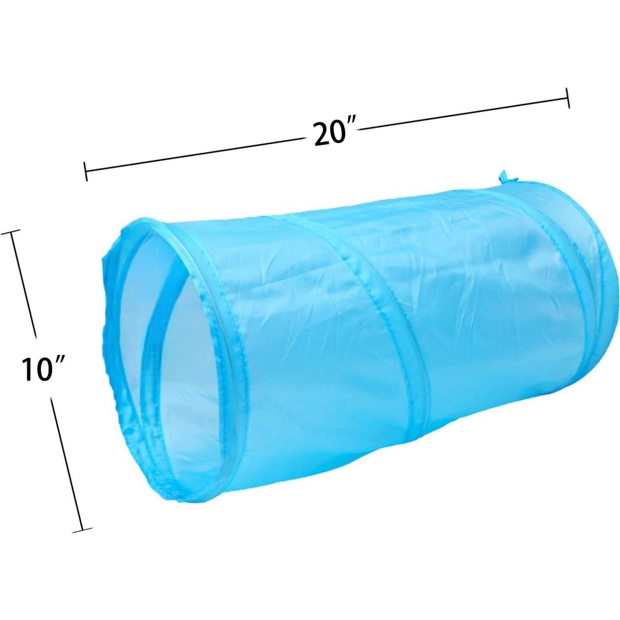 Túnel Interactivo para Gatos iCAGY Azul 50.8 cm Plegable