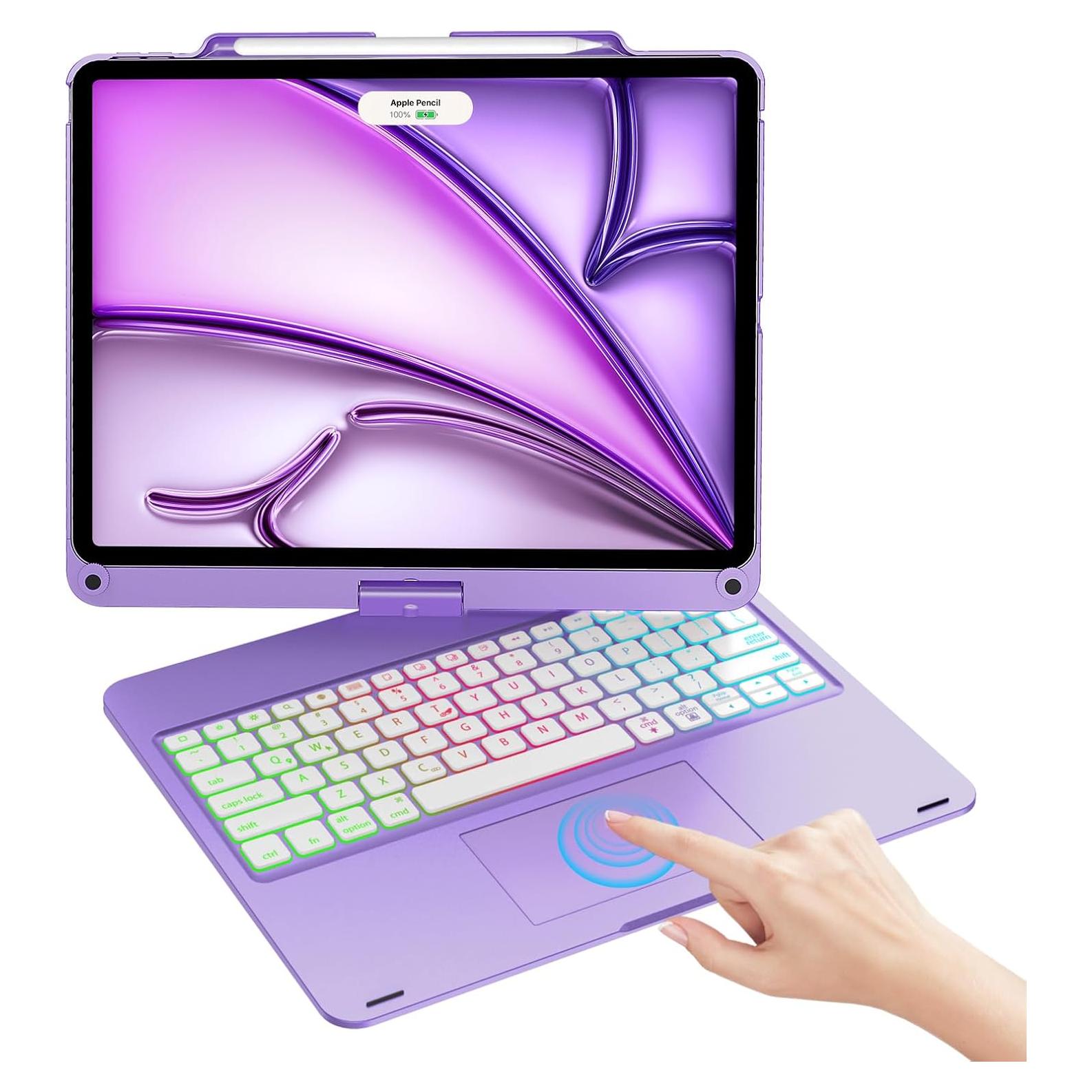 Funda Teclado Inalámbrico OYOSUOGG para iPad Pro 12.9" RGB