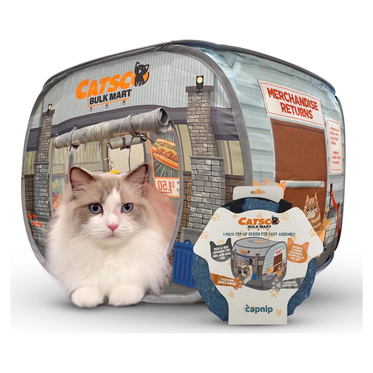 Casa para Gatos Plegable Capnip Catsco Bulkmart 51.5x39cm