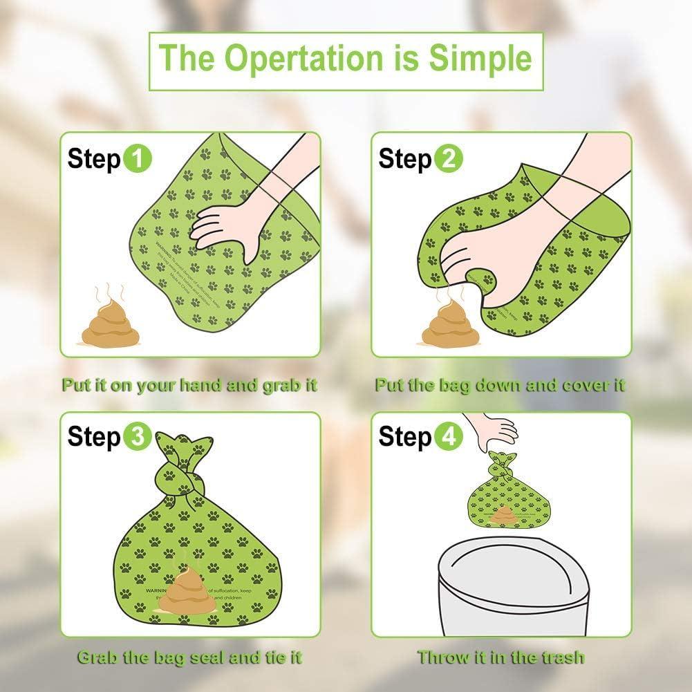 Bolsas de Excremento para Perros Kaluoer 240 Unidades Biodegradables