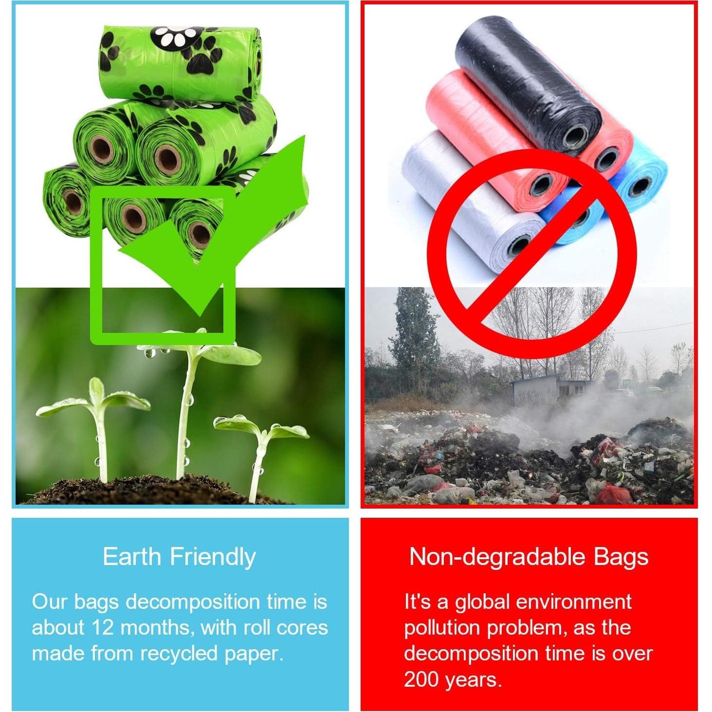 Bolsas de Excremento para Perros Kaluoer 240 Unidades Biodegradables