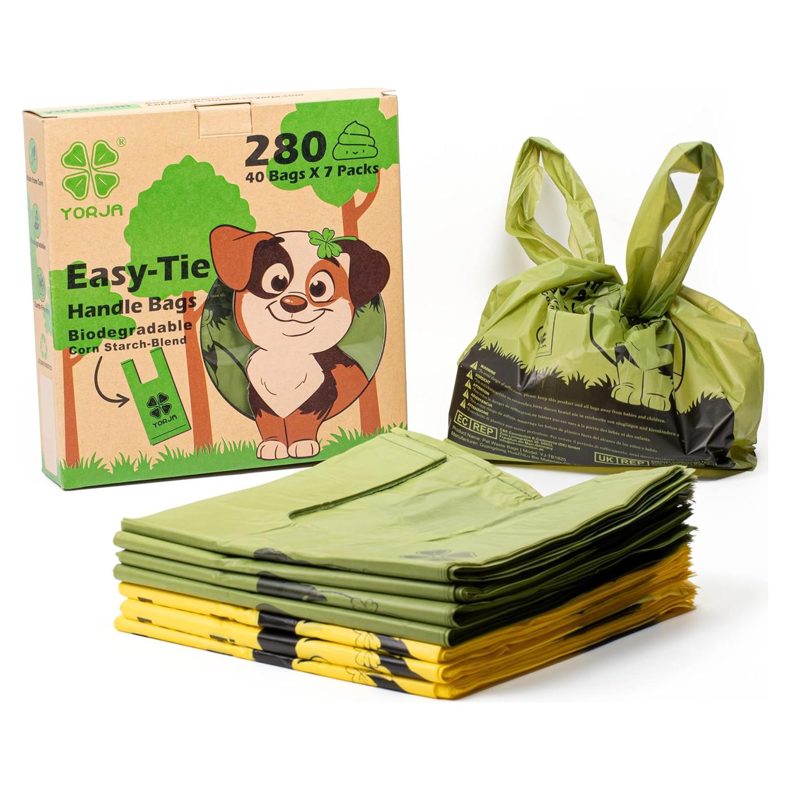 Bolsas de Desechos para Perros YORJA 280 Unidades 100% Impermeables