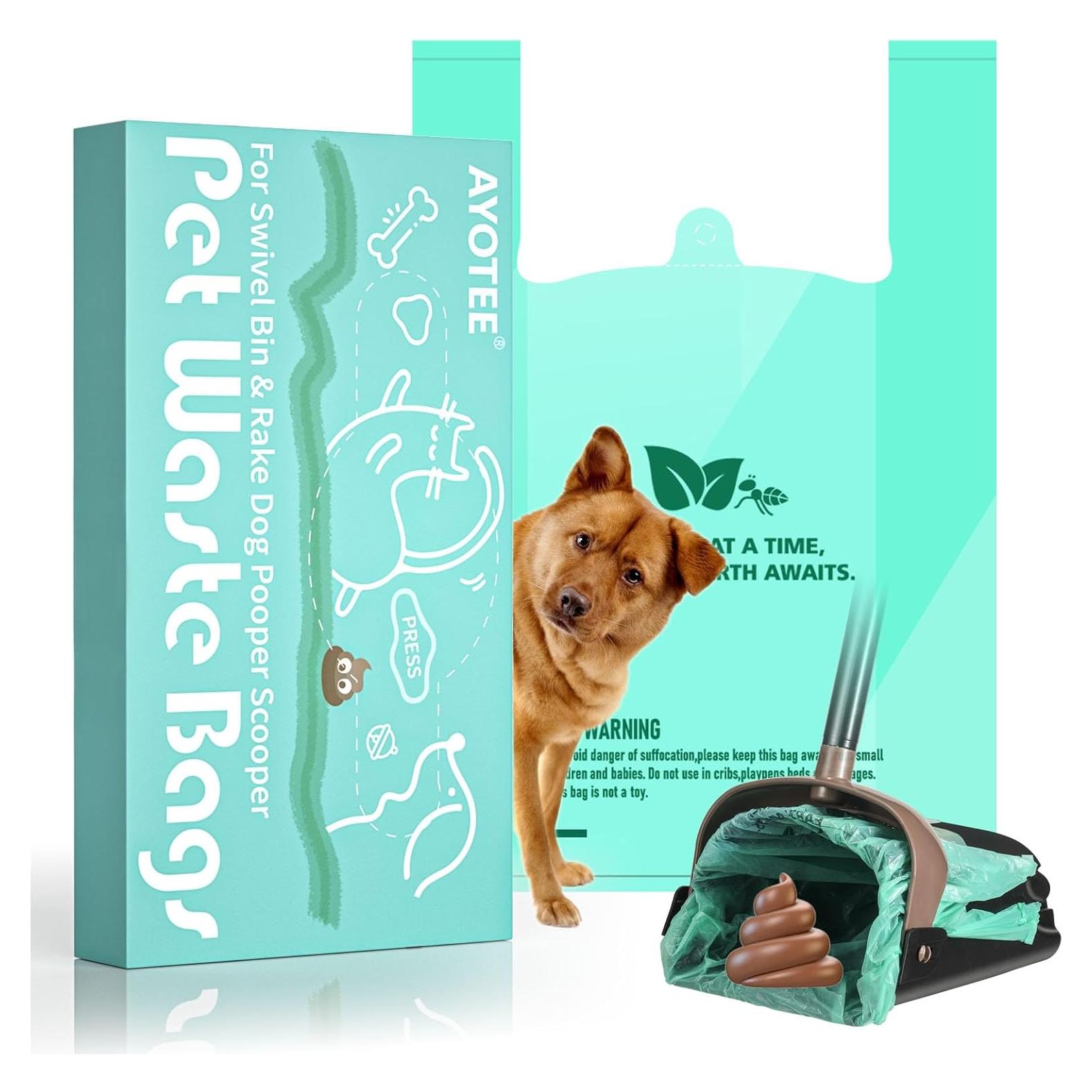 Bolsas de Poop Biodegradables AYOTEE 50 Piezas 30x49cm