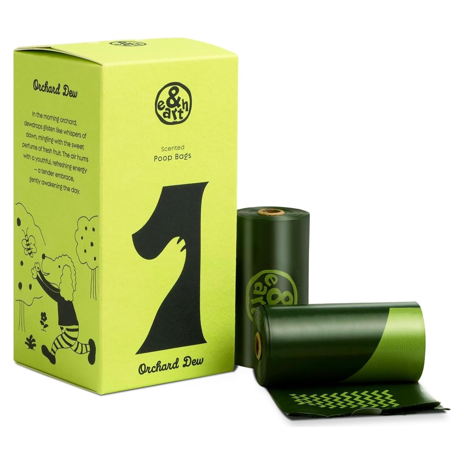 Bolsas de Poop para Perros earth, 120 Unidades, Aroma a Higo