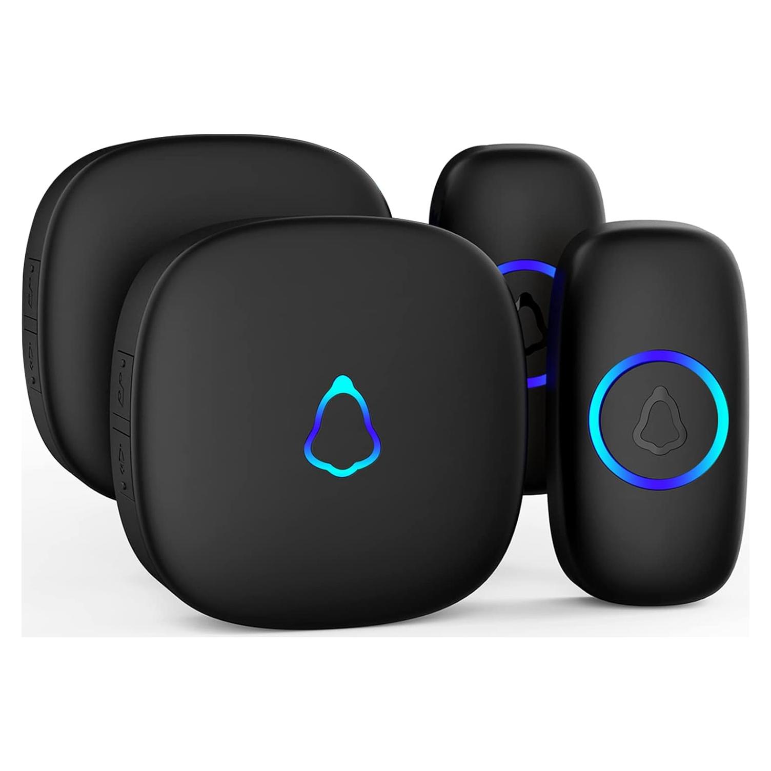 Timbre Inalámbrico SECRUI M520+F55 2 Botones 2 Receptores