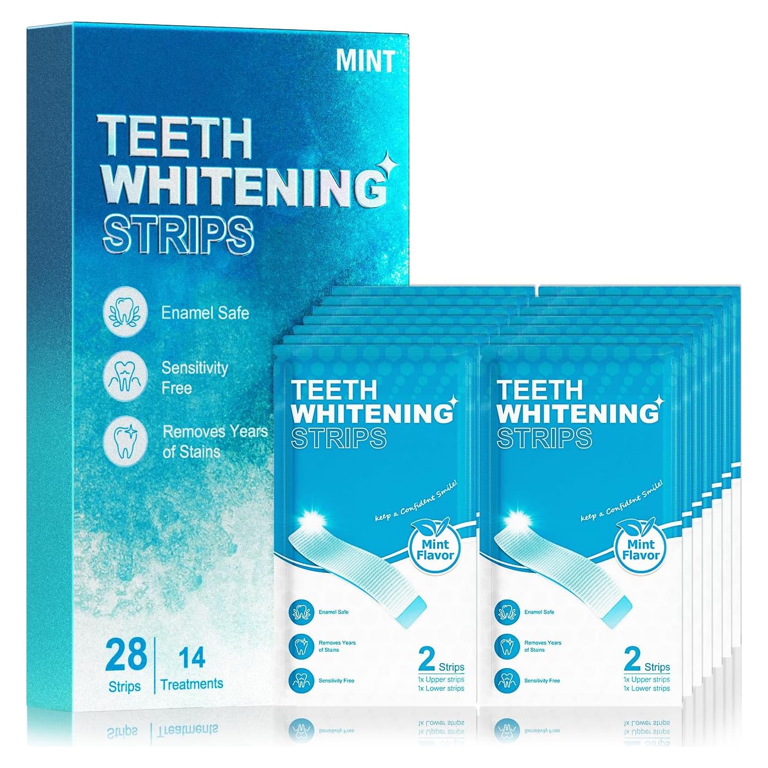 Tiras Blanqueadoras Oralfree para Dientes Sensibles - 28 Tiras