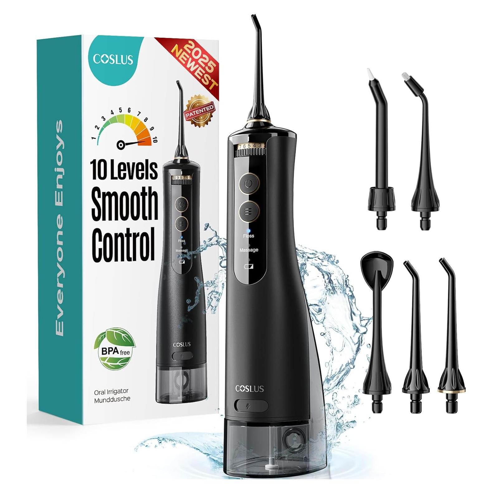 Irrigador Dental Portátil COSLUS E40 - 10 Niveles de Presión