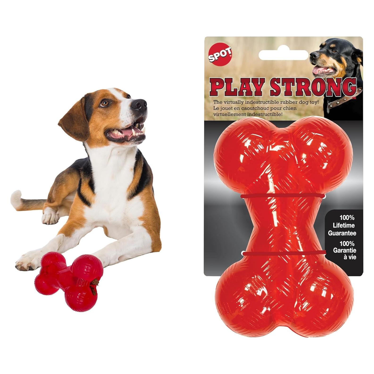Hueso Fuerte SPOT Play 14 cm - Juguete TPR para Perros Medianos
