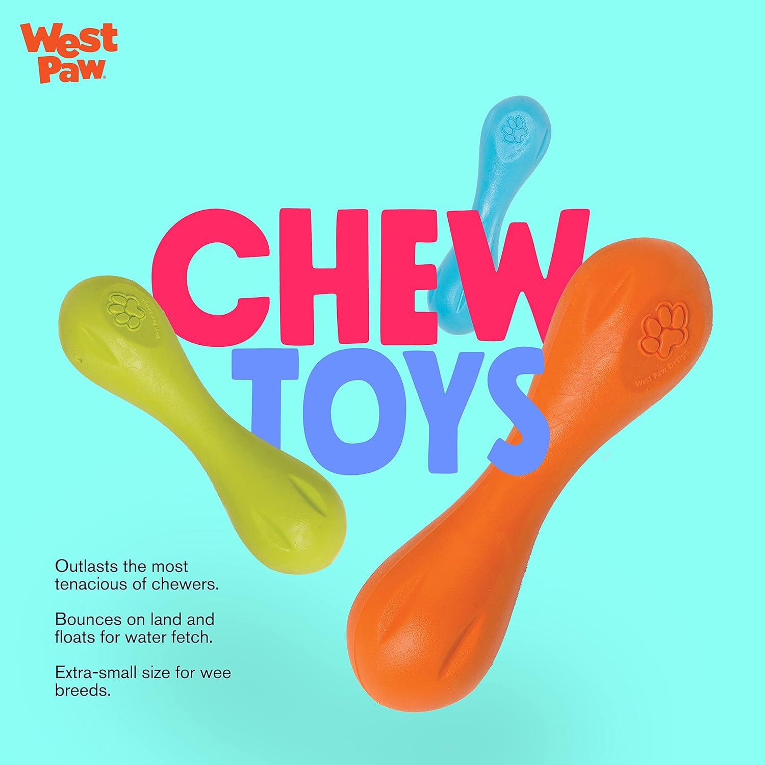 Hueso para Perros West Paw Zogoflex Hurley - Flotante Pequeño Aqua