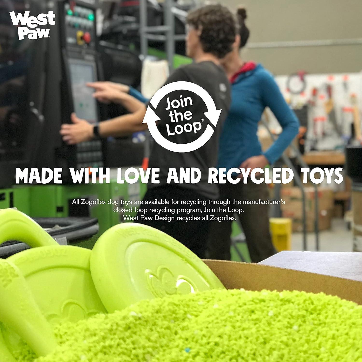 Hueso para Perros West Paw Zogoflex Hurley - Flotante Pequeño Aqua