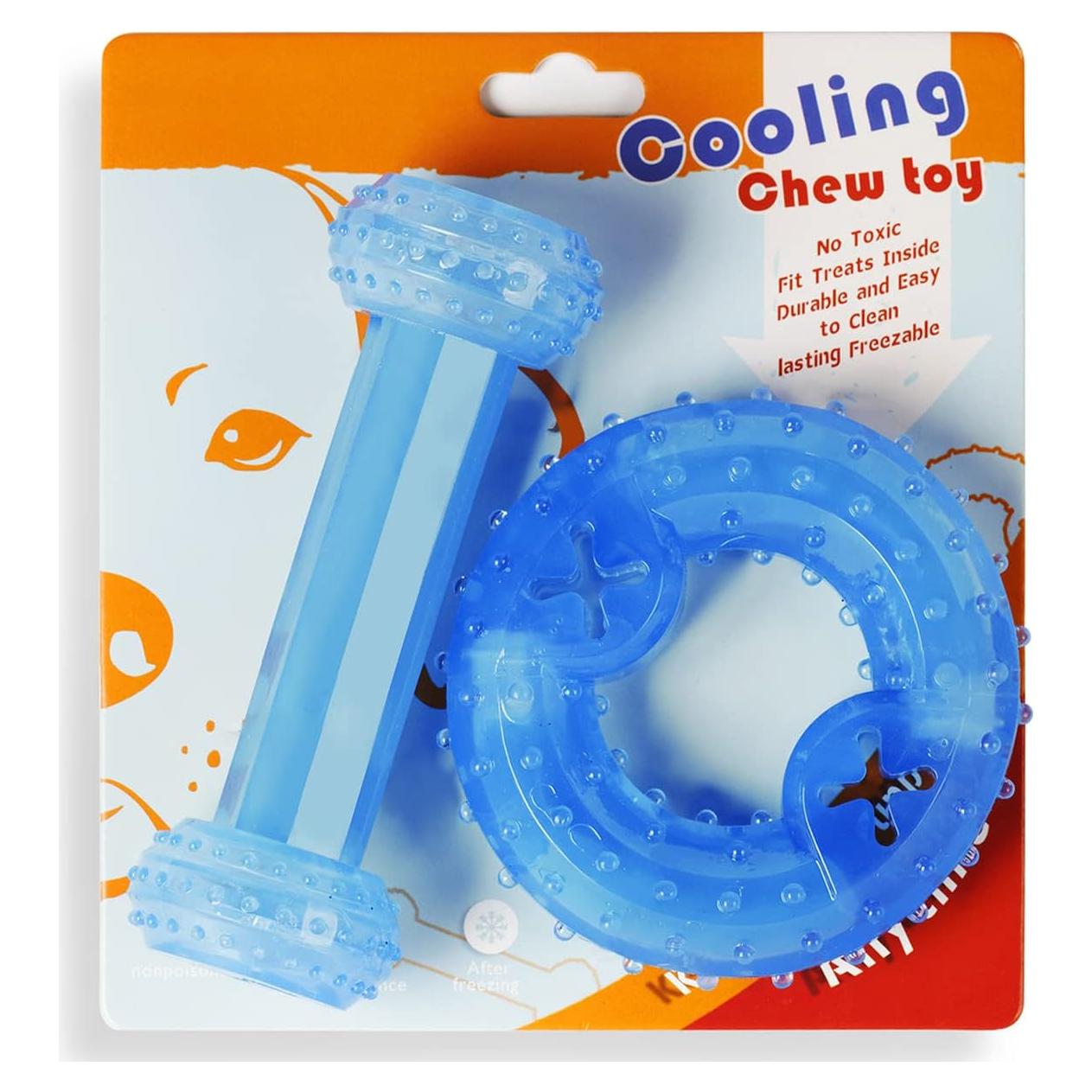 Juguete de Masticar Congelable para Cachorros SPOFLY - Azul