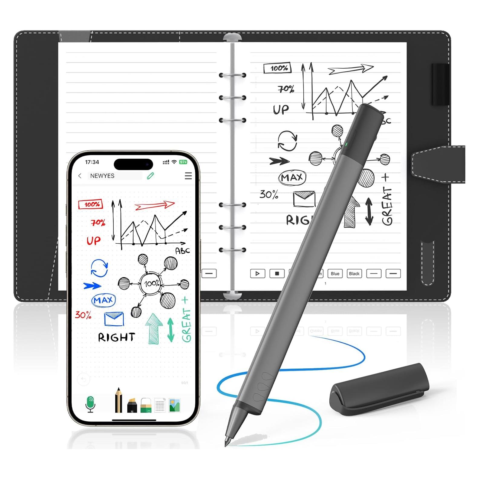 Bolígrafo Digital Inalámbrico NEWYES SyncPen 4 con Cuaderno