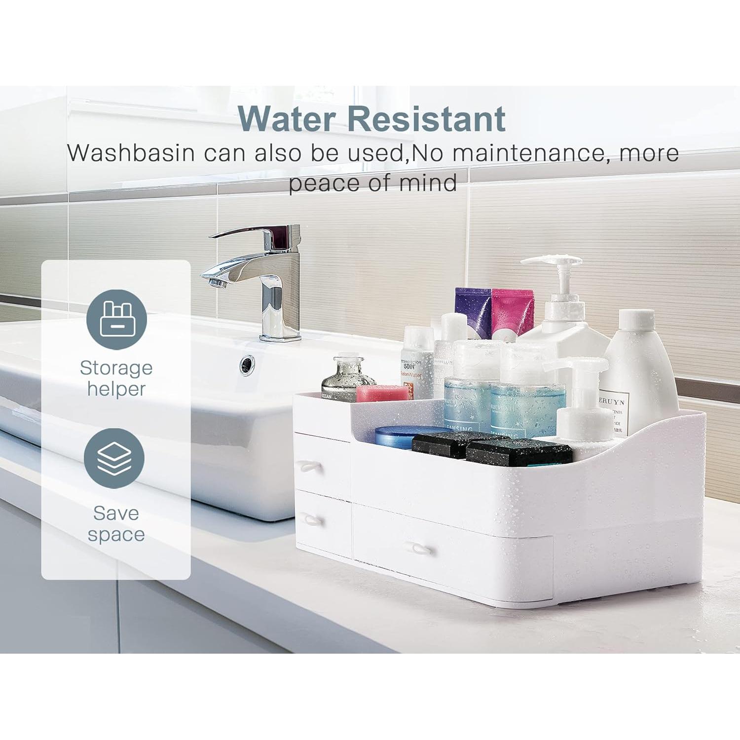 Organizador de Maquillaje Grande ONXE - 33.5x21.5x15 cm - Blanco