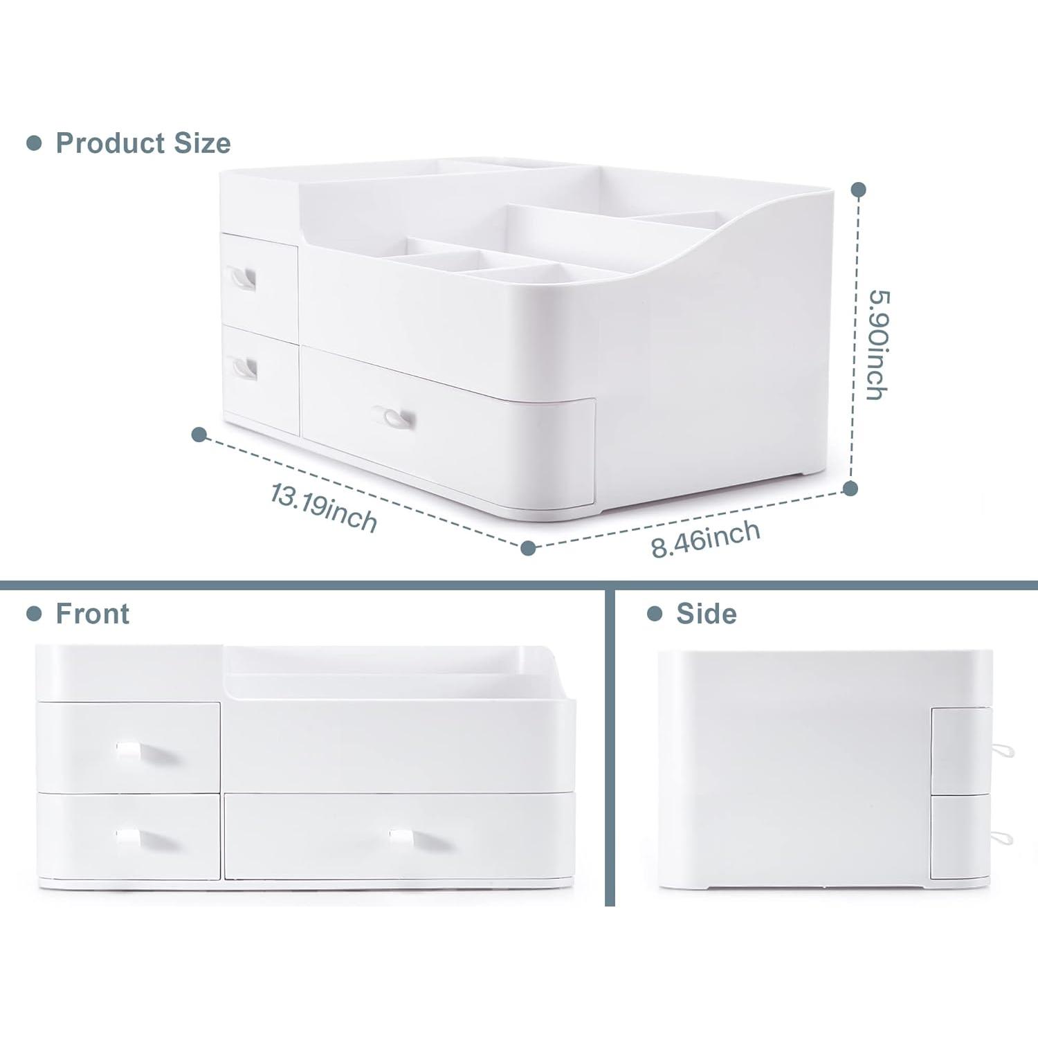 Organizador de Maquillaje Grande ONXE - 33.5x21.5x15 cm - Blanco