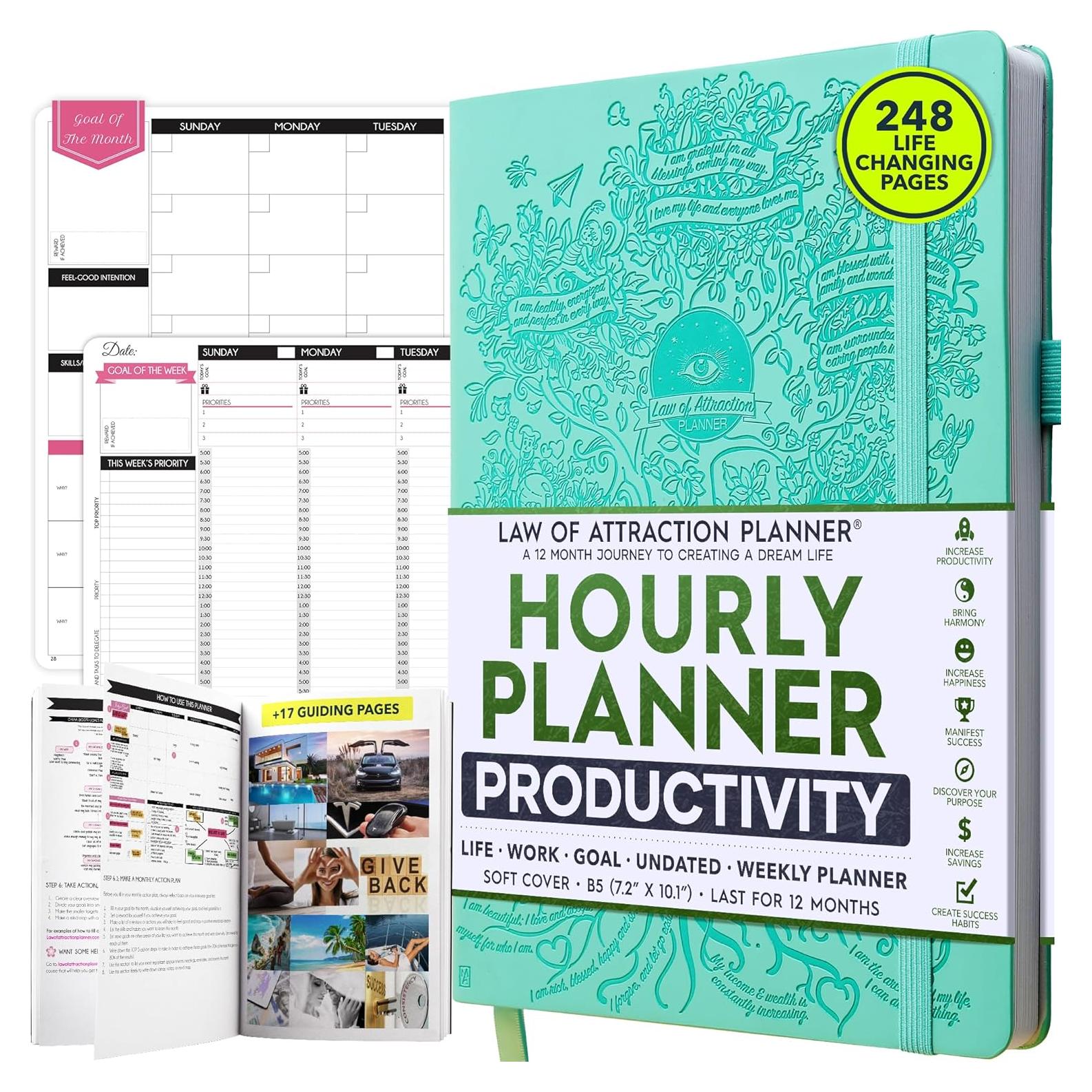 Planificador de Metas Sin Fecha Freedom Mastery B5 Turquesa