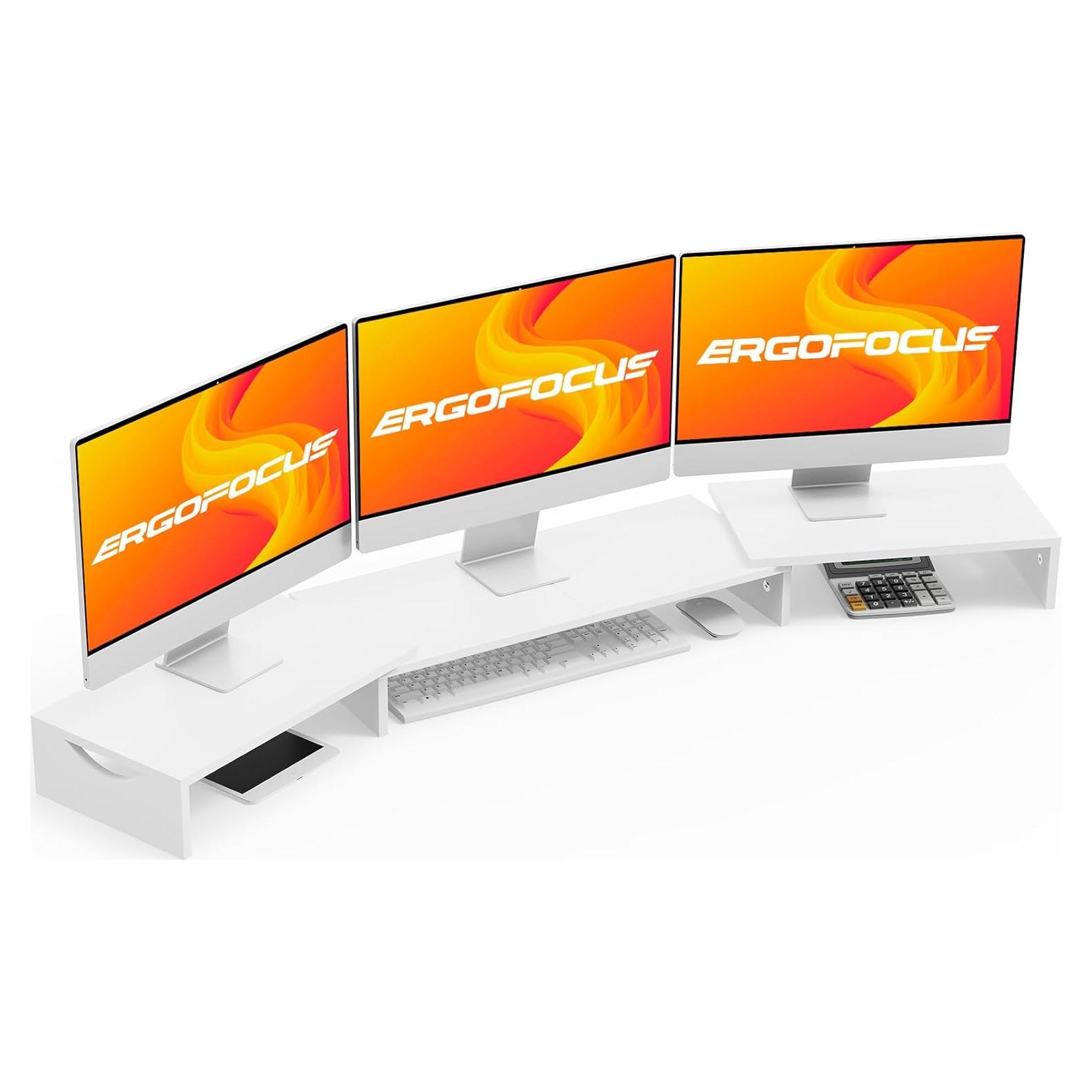 Soporte para Triple Monitor ErgoFocus Ajustable 79.5-134.3 cm