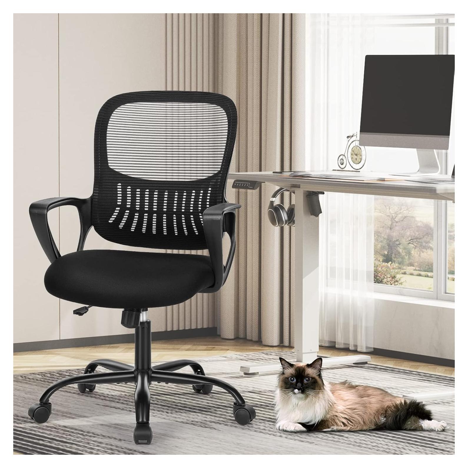 Silla Ejecutiva Ergonómica Sweetcrispy con Soporte Lumbar