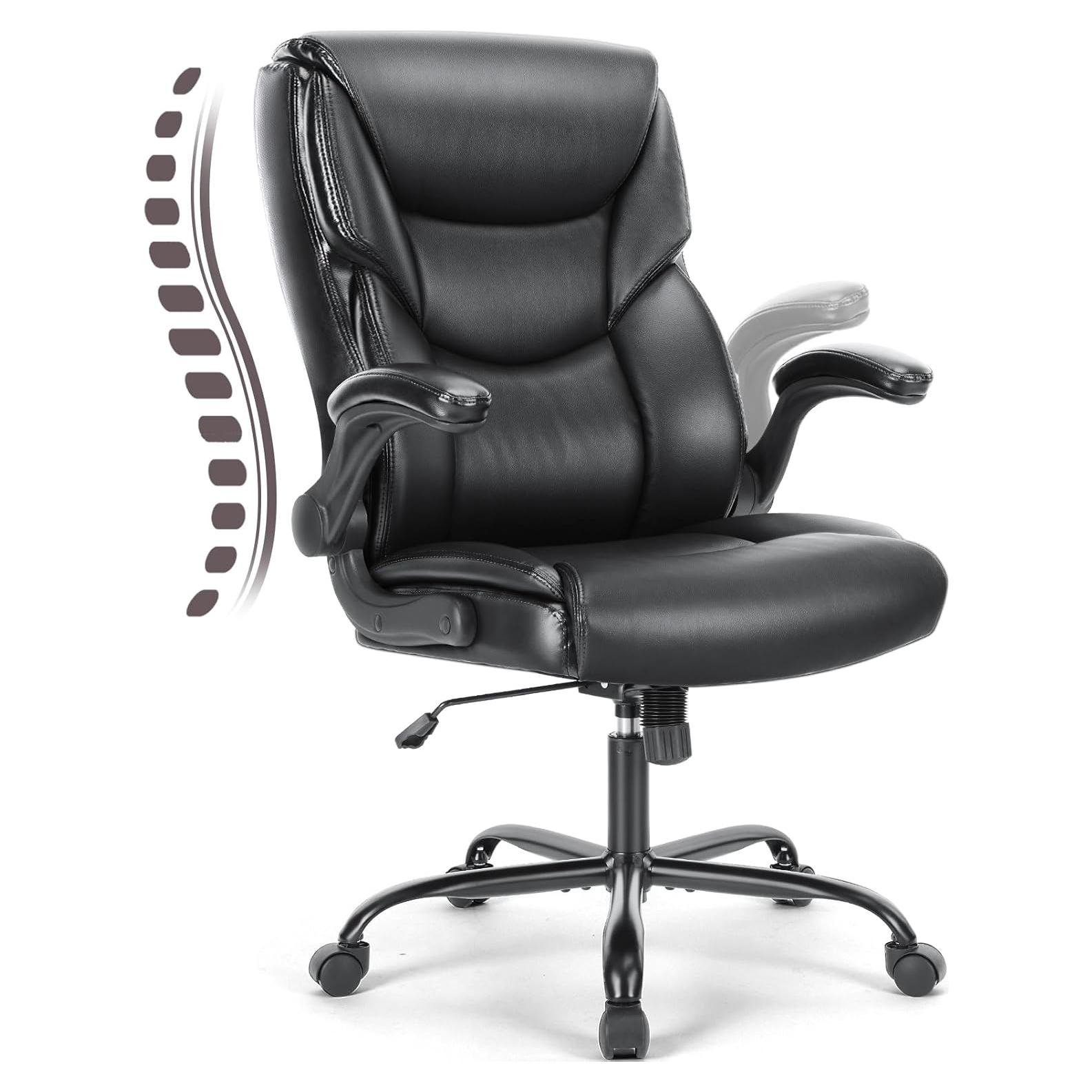 Silla de Oficina DUMOS Ergonómica Ajustable con Reposabrazos Plegables