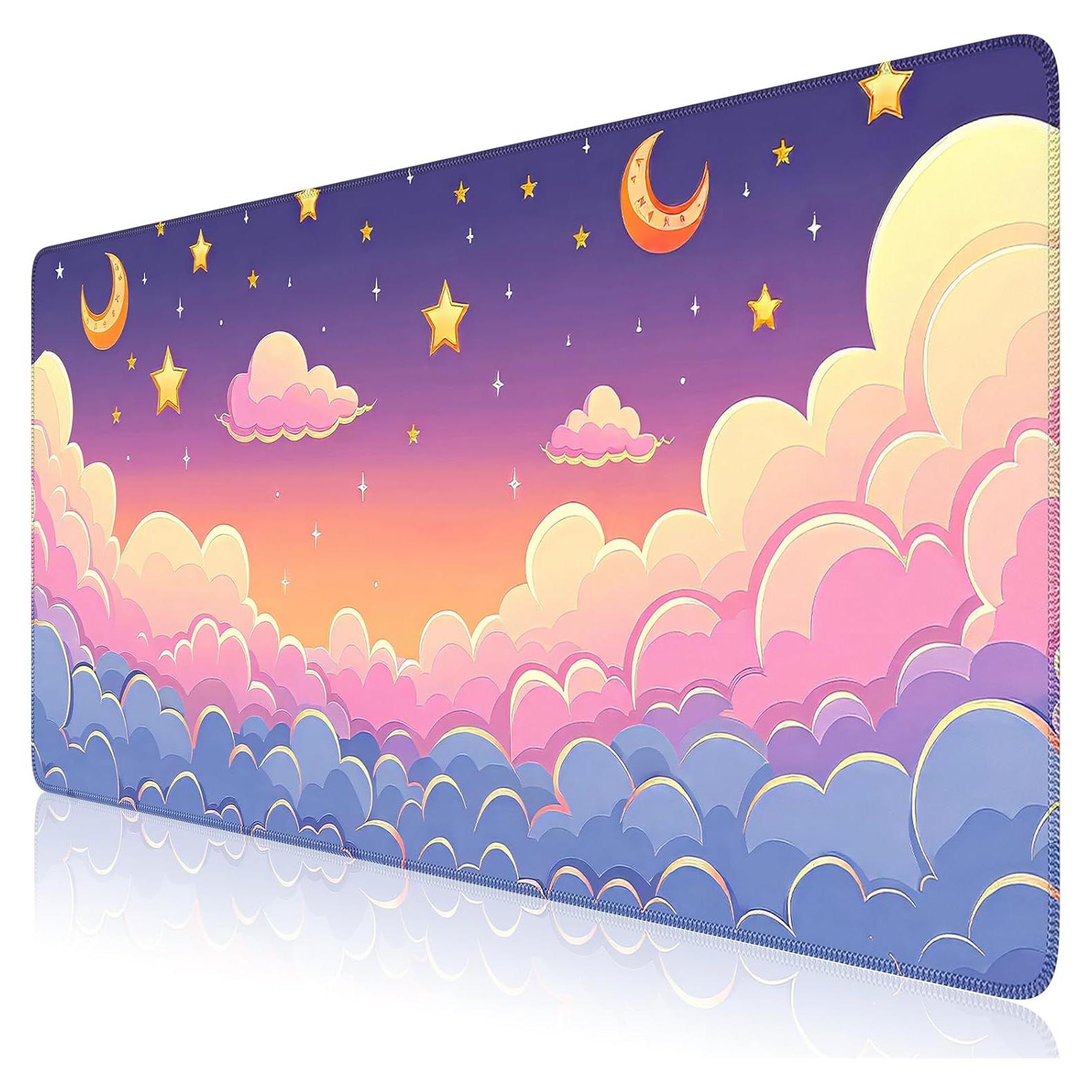 Alfombrilla de Teclado iCasso Rosa 90x40 cm Antideslizante