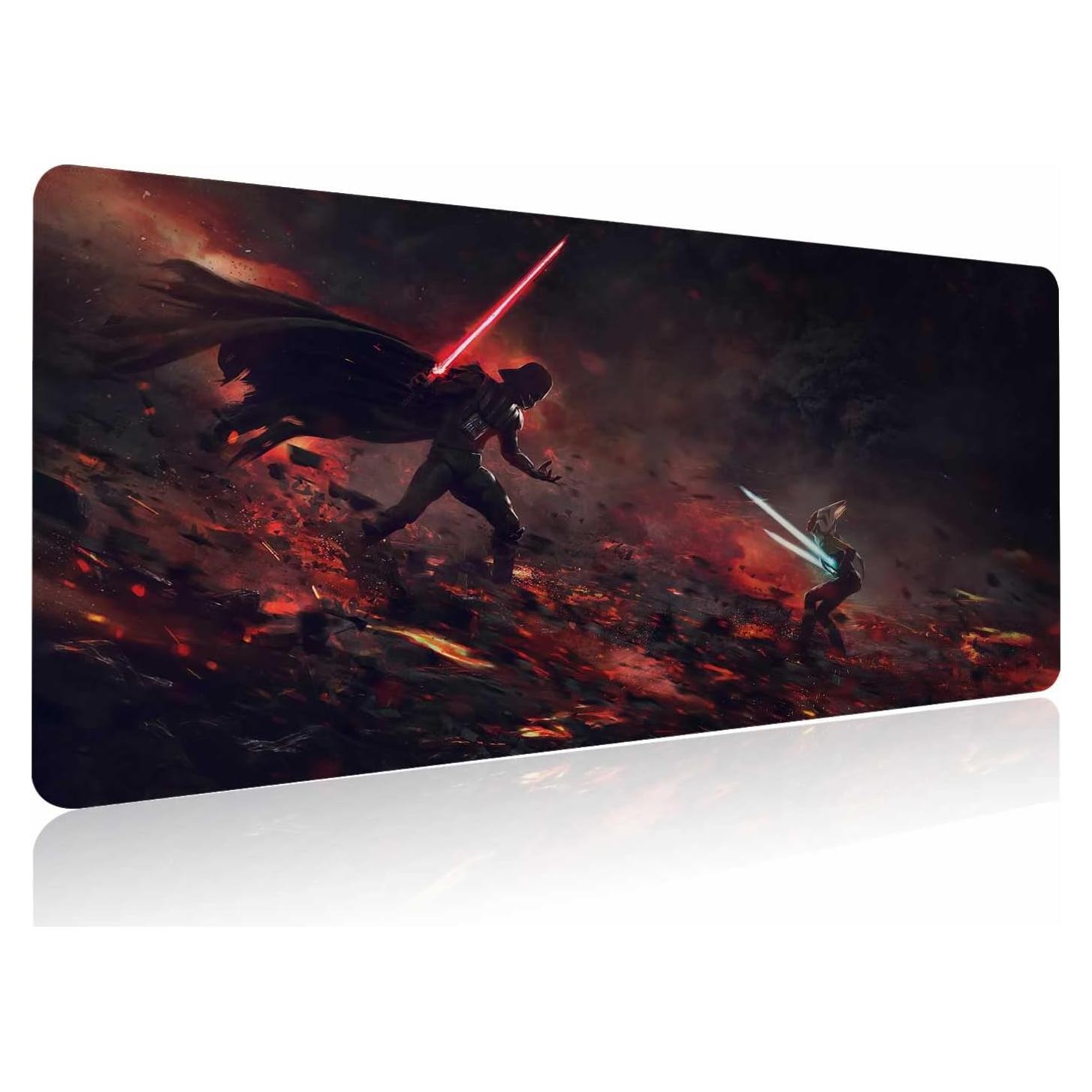 Alfombrilla de Juego Extra Grande GZESZT Ahsoka Tano Vs Vader 80x40cm
