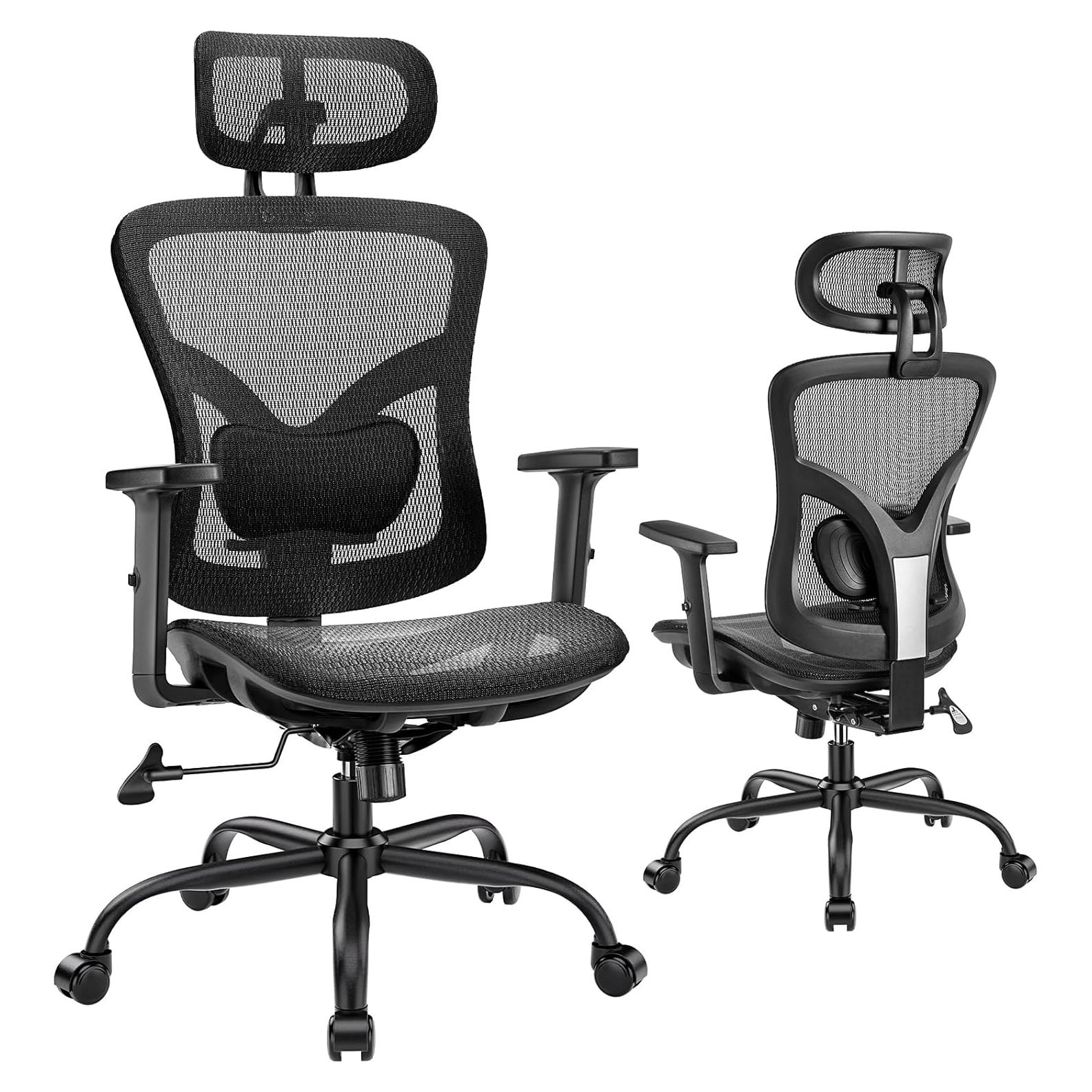 Silla de Oficina Ergonómica Marsail RM-MSOC19B Negra