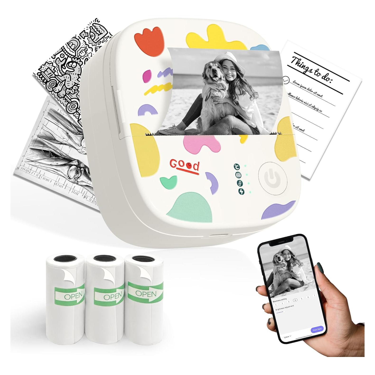 Impresora de Etiquetas Portátil XenGro AH-M2 Bluetooth - Blanca