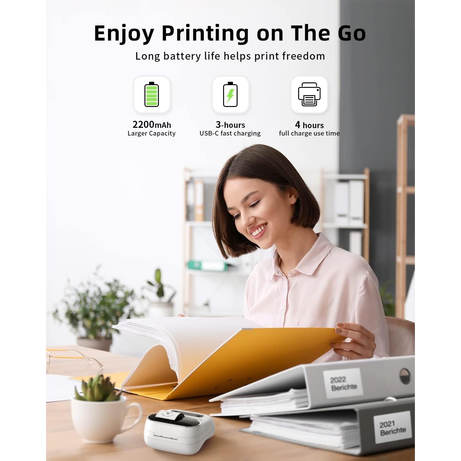 Etiquetadora Phomemo M220 Bluetooth Térmica 2200mAh