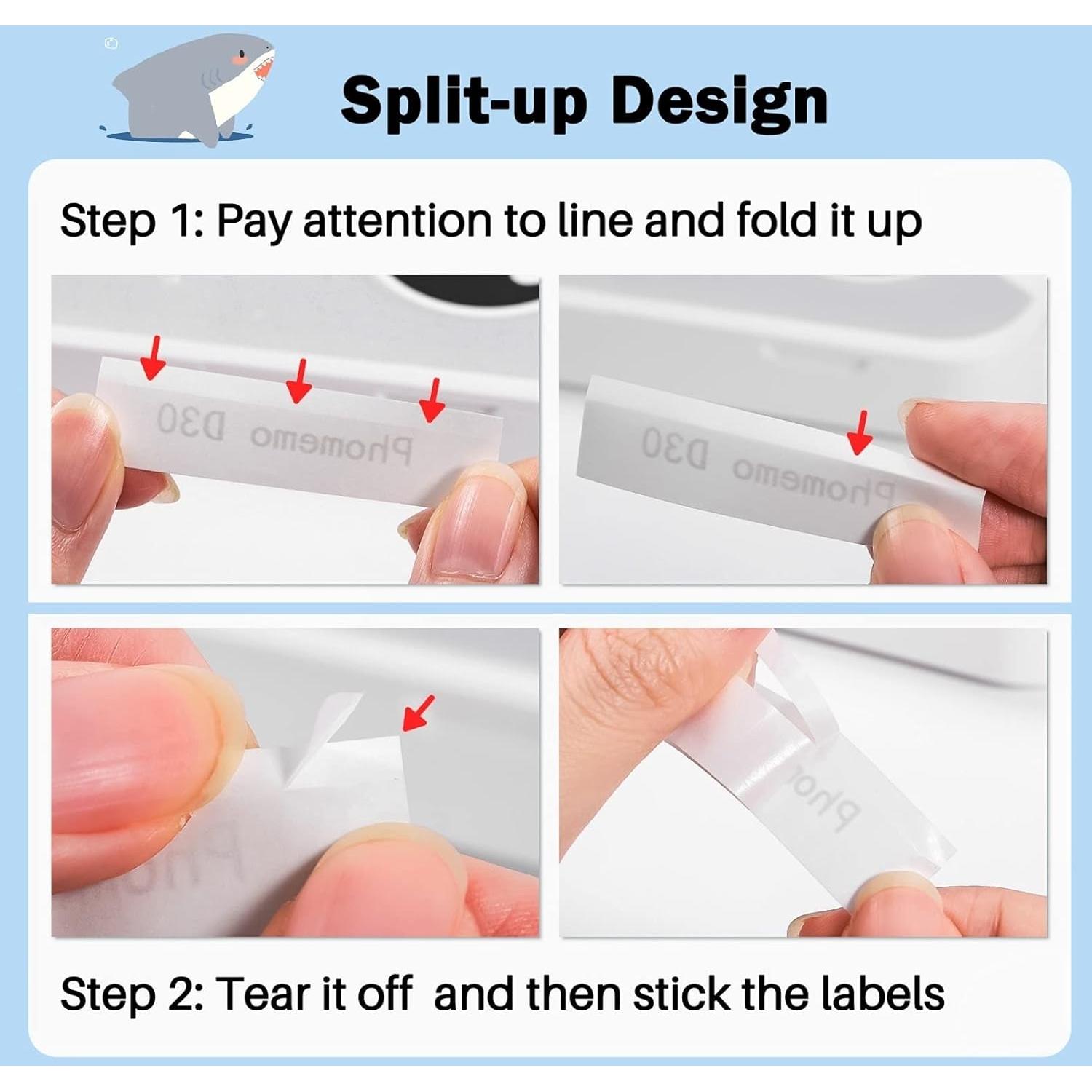 Etiquetas térmicas autoadhesivas Phomemo D30 - 3 rollos 1.5 cm x 6 m