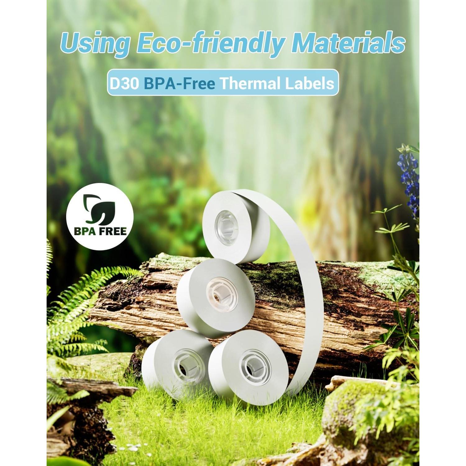 Etiquetas térmicas autoadhesivas Phomemo D30 - 3 rollos 1.5 cm x 6 m