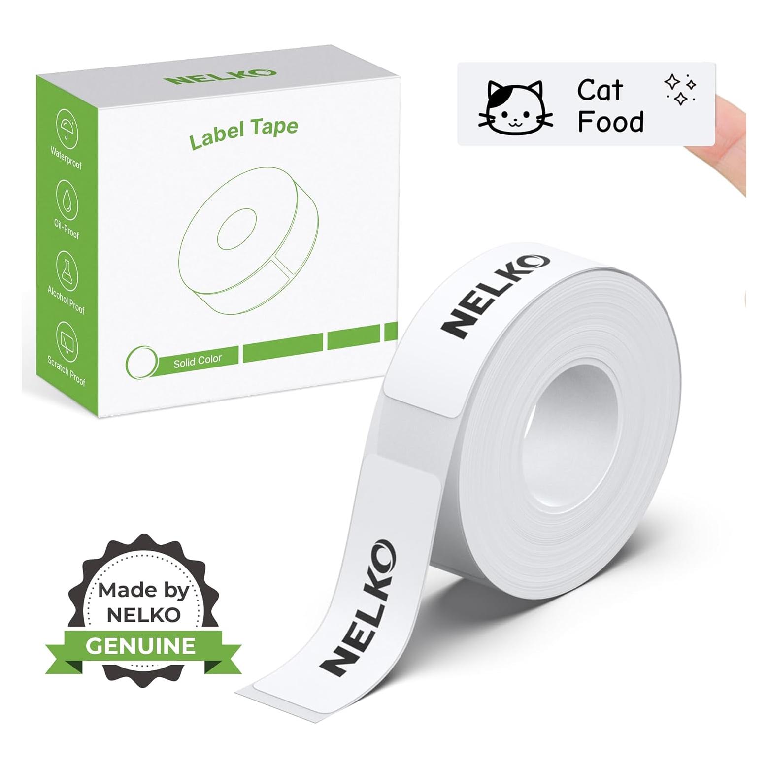 Cinta de Etiquetas Nelko P21 14x40mm Blanca 180 Etiquetas/Rollo
