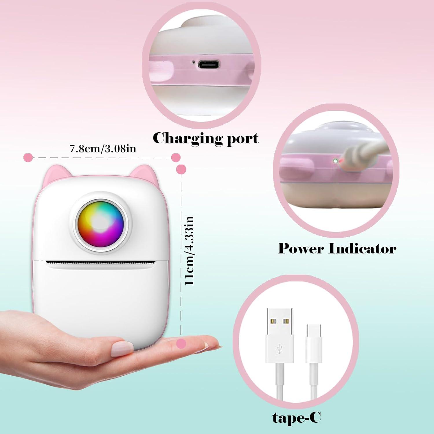 Impresora de Etiquetas Térmica Funducts Mini Bluetooth 11 Rollos