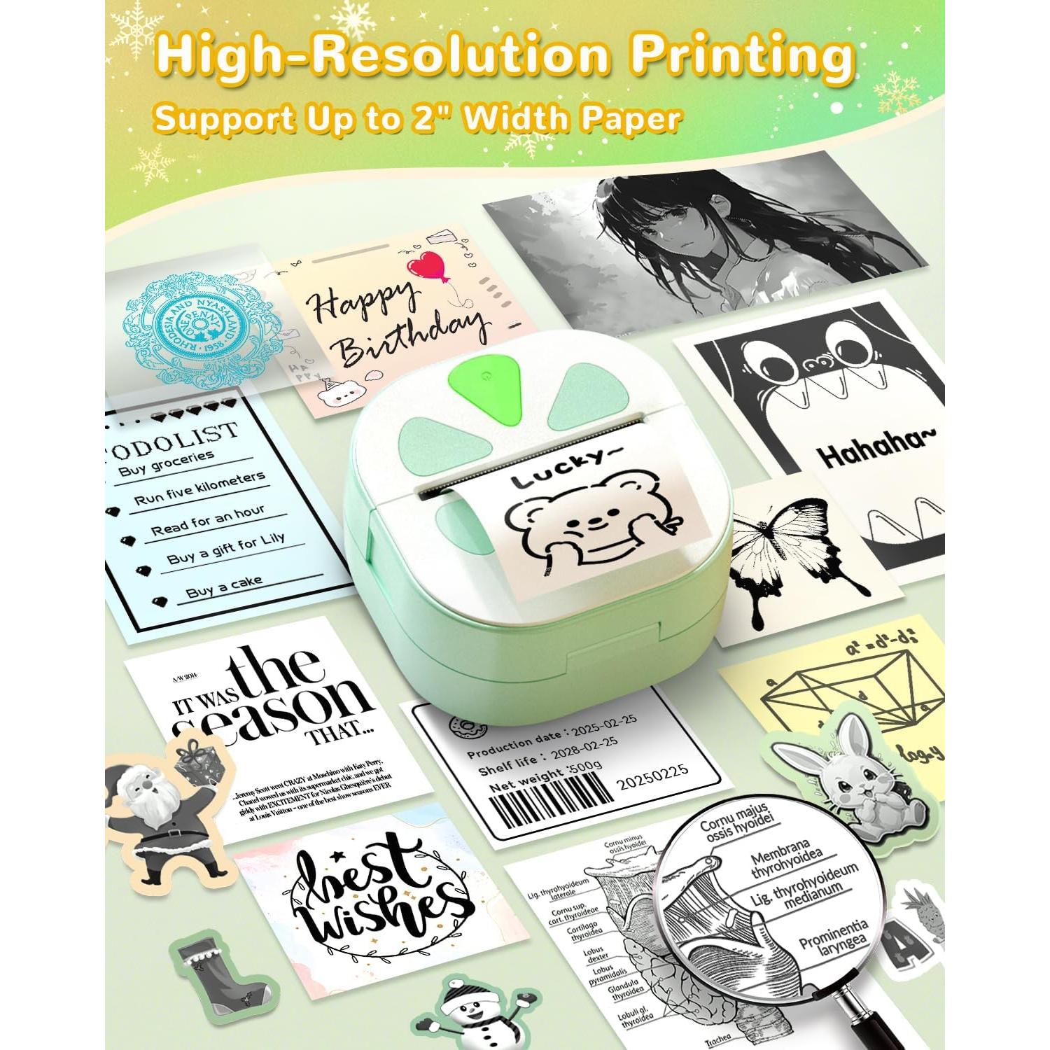 Impresora de Etiquetas Térmica NADAIIN D20 Bluetooth 5.08cm