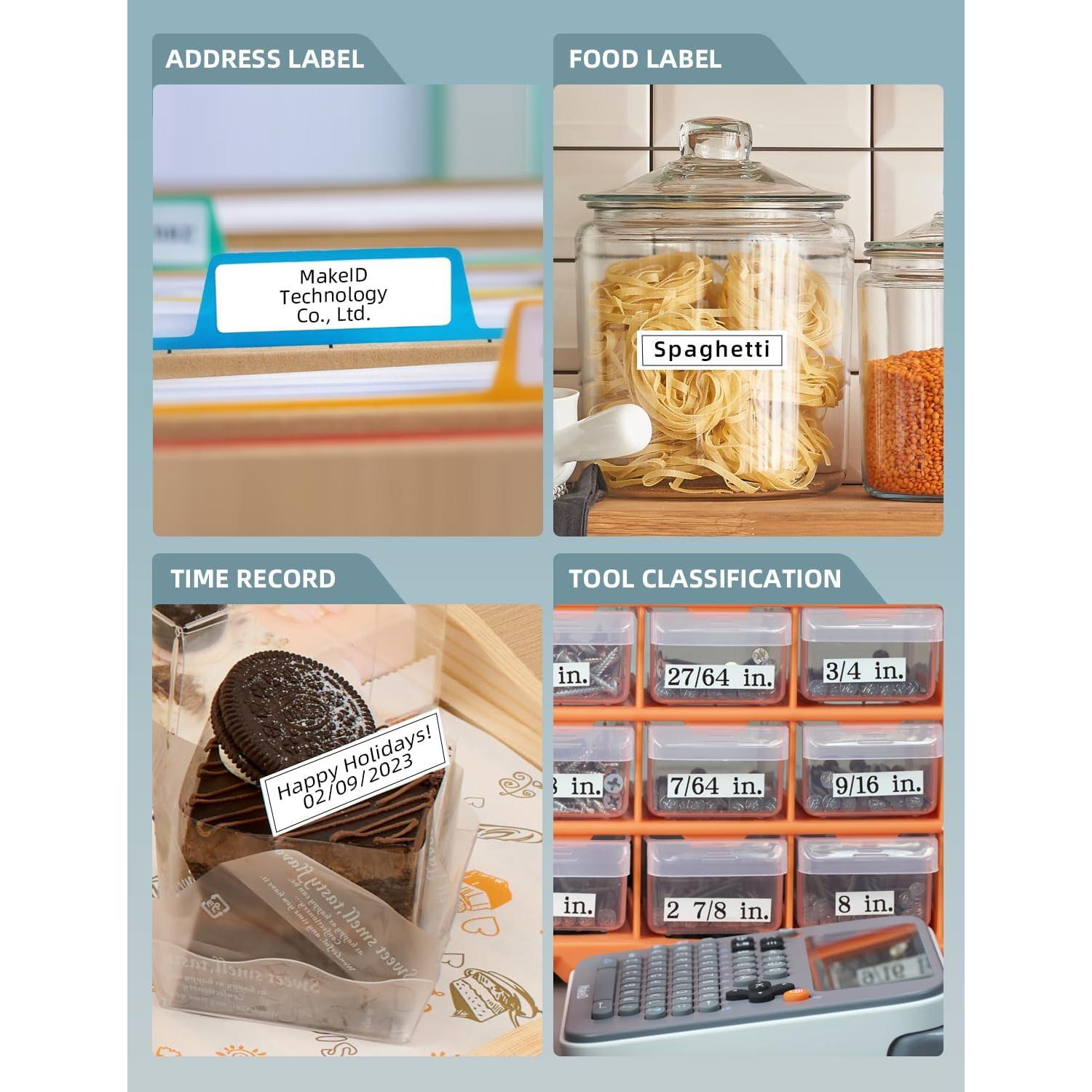 Impresora de Etiquetas Makeid E1 - Bluetooth, Pantalla LCD 3.4"