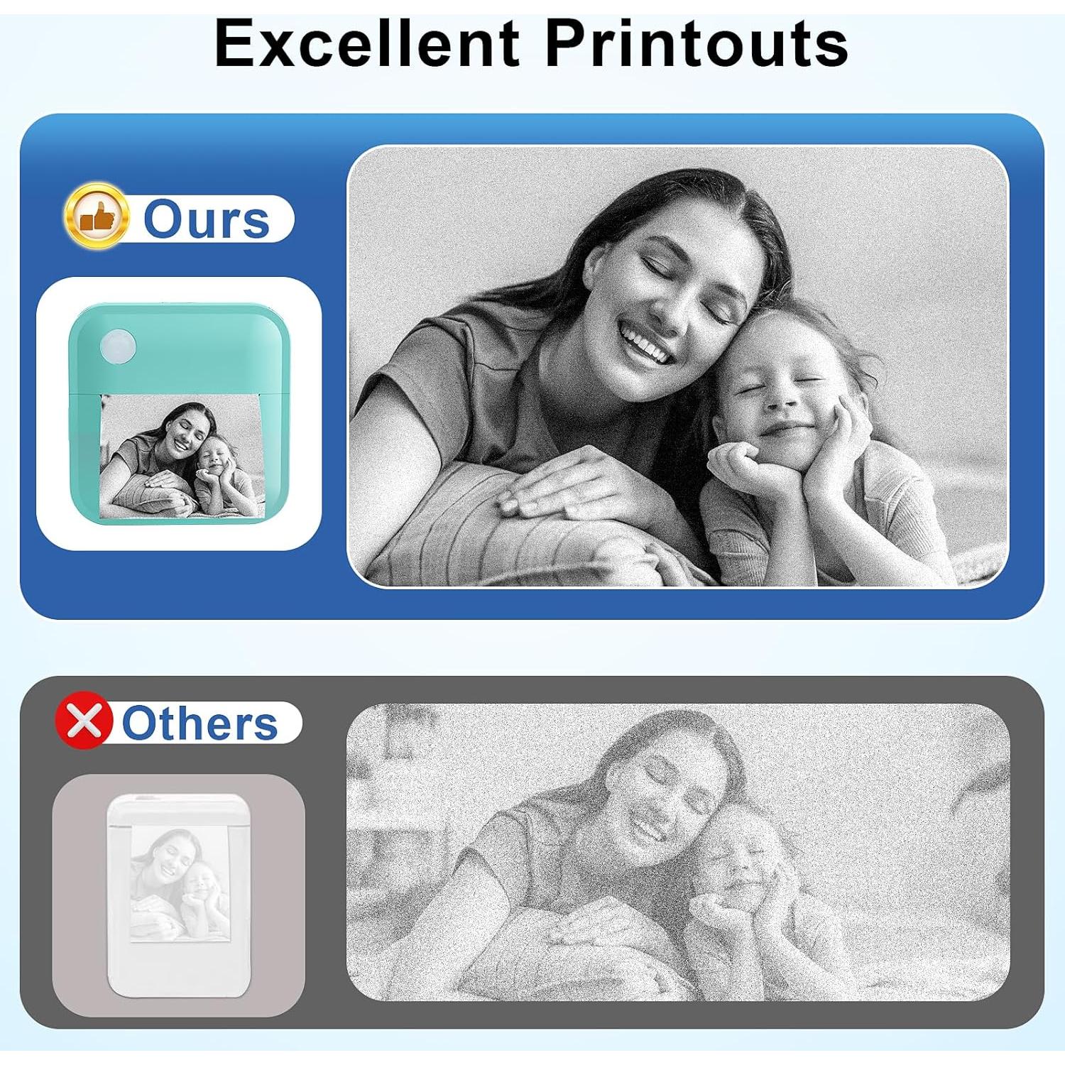 Impresora de Etiquetas Térmica VFU Mini Bluetooth Verde