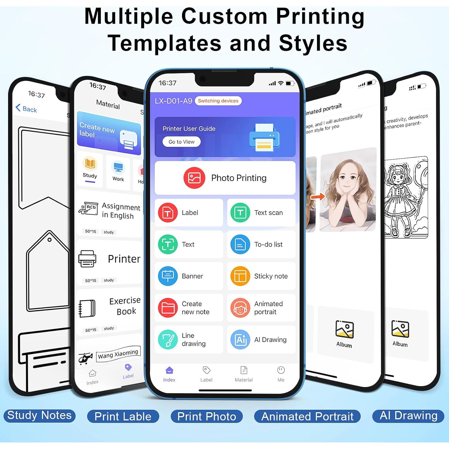 Impresora de Etiquetas Térmica VFU Mini Bluetooth Verde