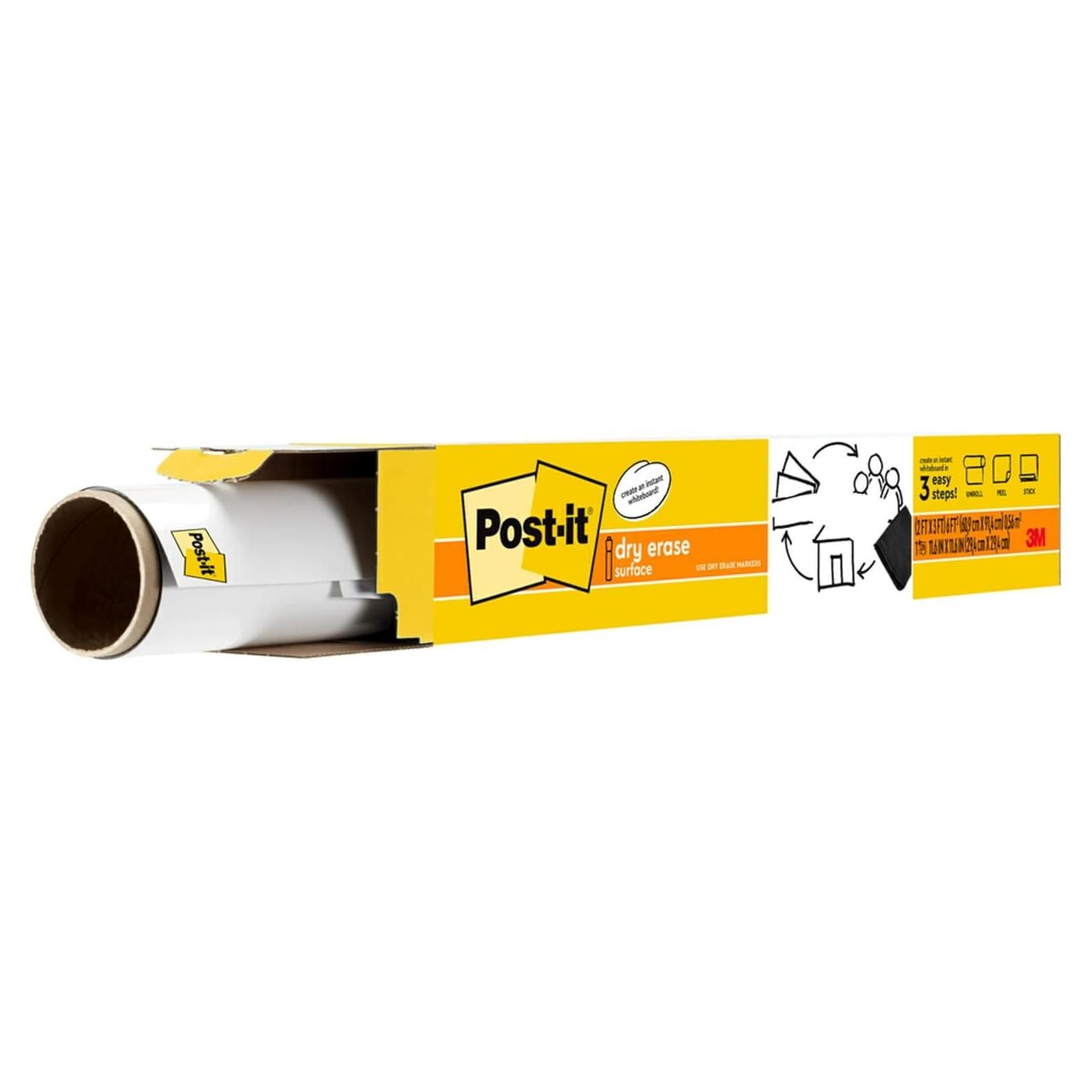 Superficie de Borrado en Seco Post-it 91.44x60.96 cm Blanca