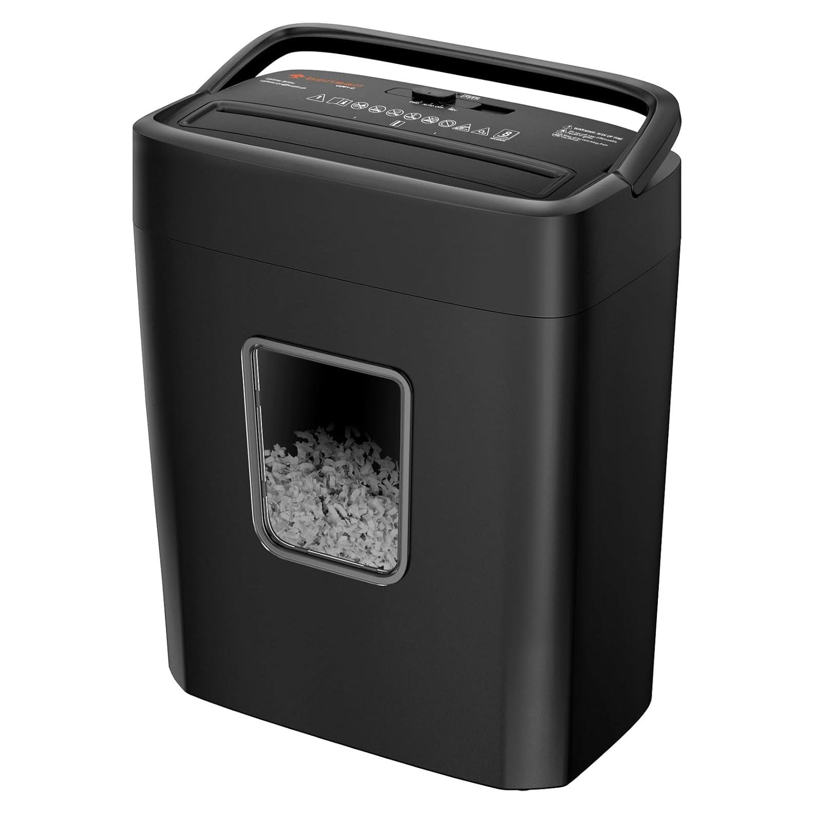 Destructora de Papel Bonsaii C261-C Corte Cruzado 8 Hojas