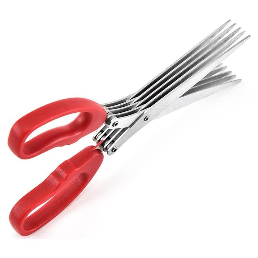 Tijeras Desgarradoras MagiDeal 19 cm Acero Inoxidable Rojo