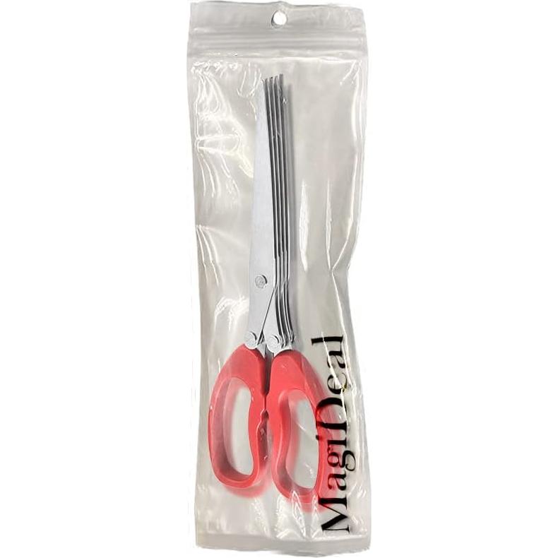 Tijeras Desgarradoras MagiDeal 19 cm Acero Inoxidable Rojo