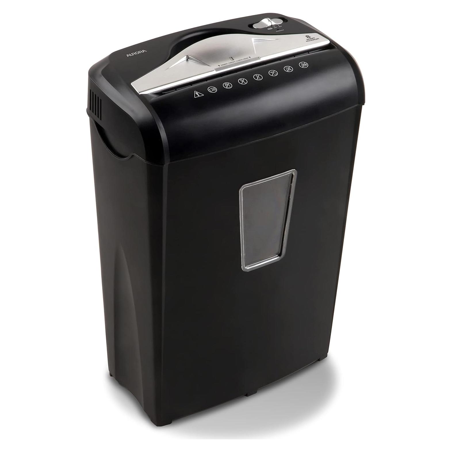 Destructora de Papel y Tarjetas Aurora AU870MZ Micro-Corte 8 Hojas