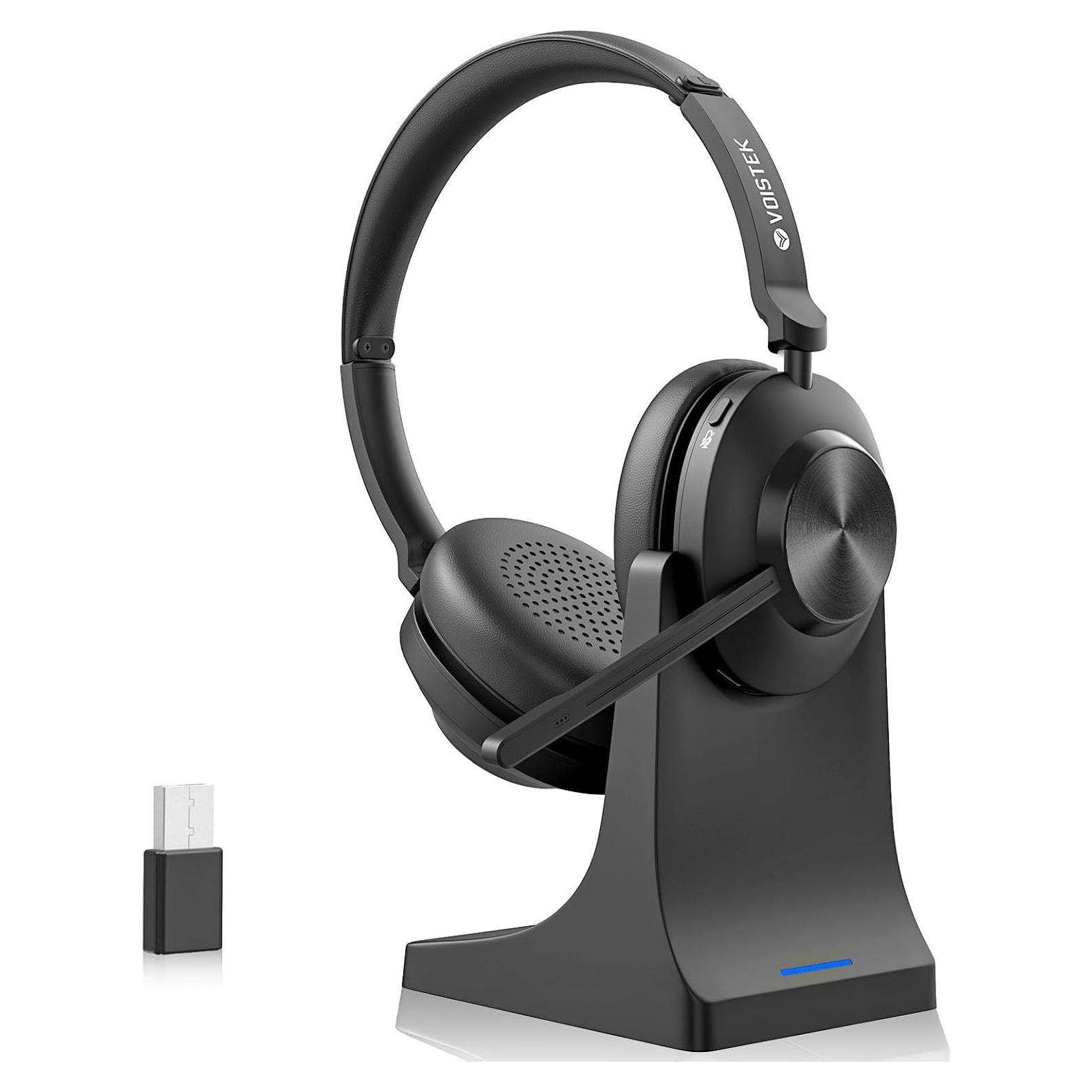 Auricular Inalámbrico Voistek VS888BTC con Micrófono y Cancelación de Ruido