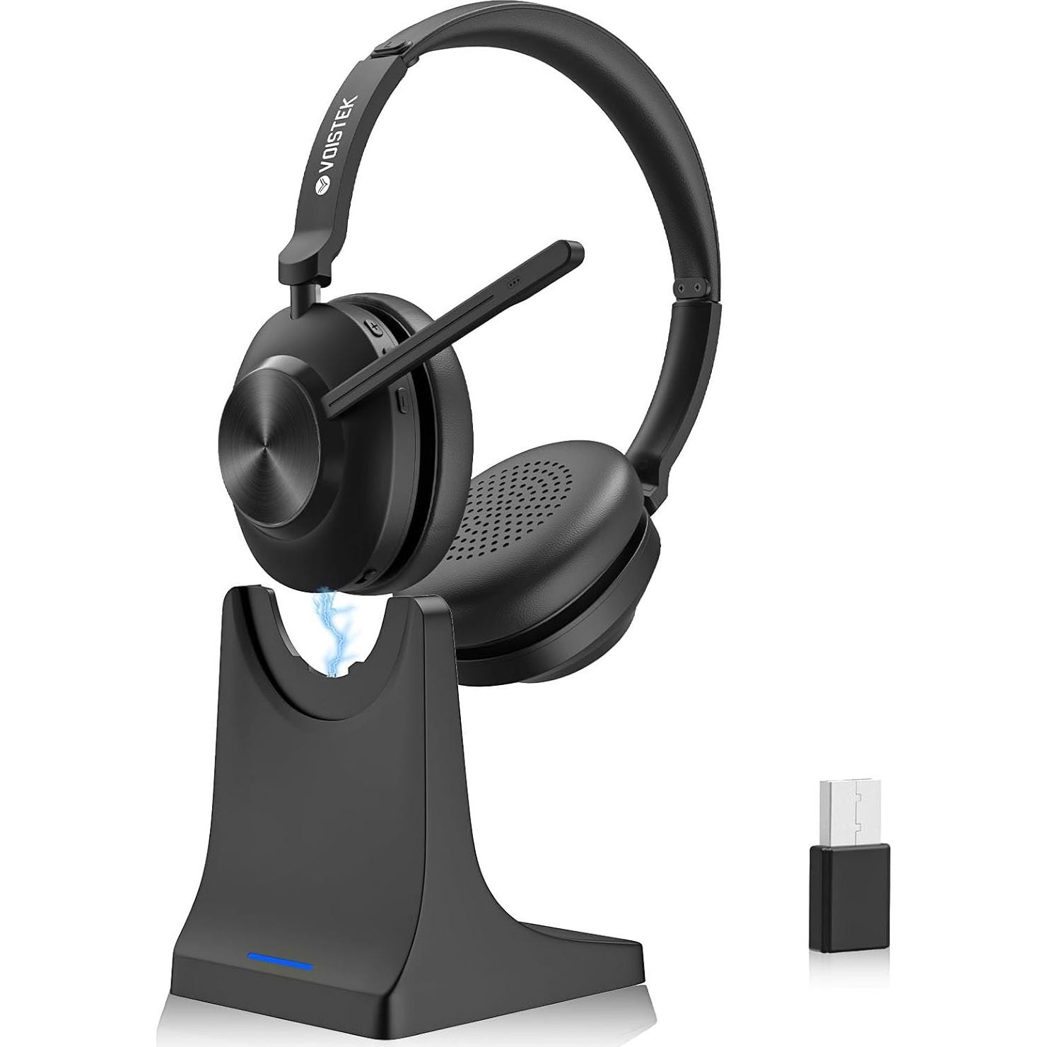 Auricular Inalámbrico Voistek VS888BTC con Micrófono y Cancelación de Ruido