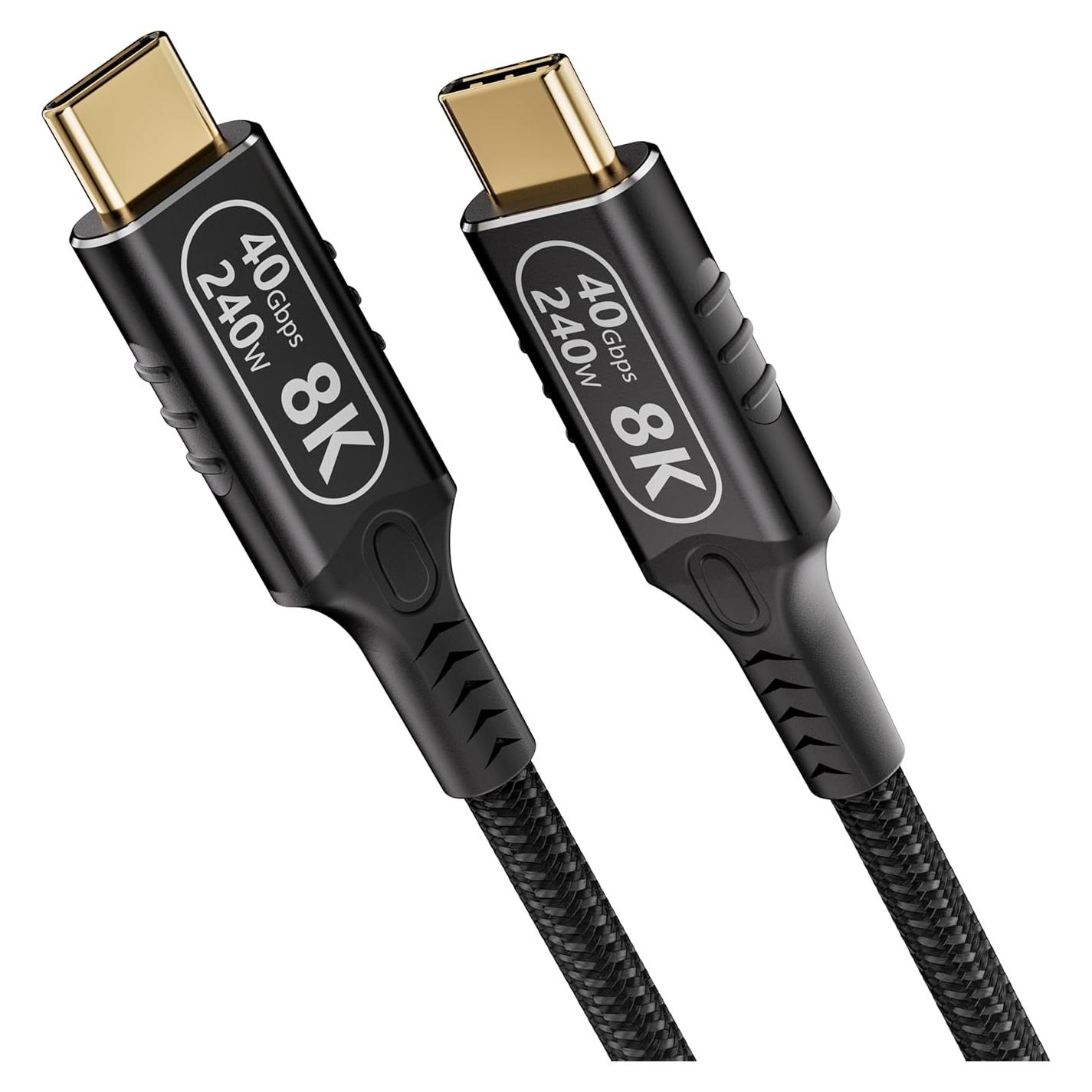 Cable USB C a USB C 30.48cm 40Gbps 240W 8K Thunderbolt 4