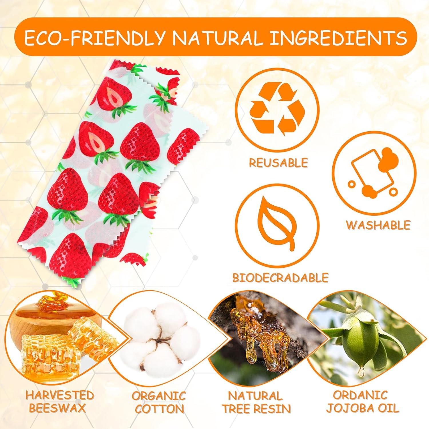 Envolturas de Cera de Abeja Celsirex - 11 Piezas Ecológicas