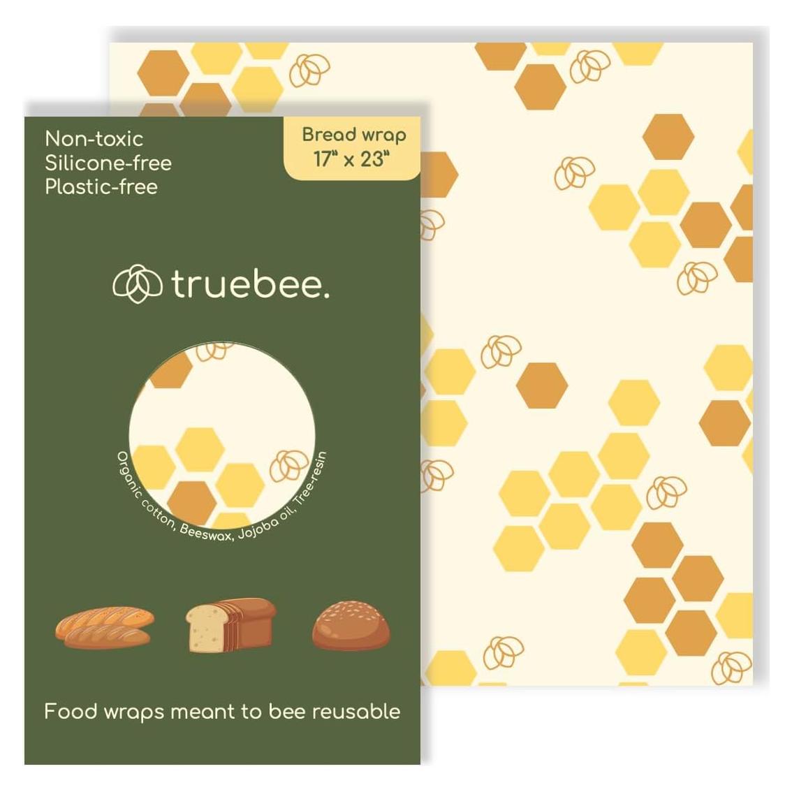 Envoltura de Pan de Cera de Abeja Truebee XL Ecológica